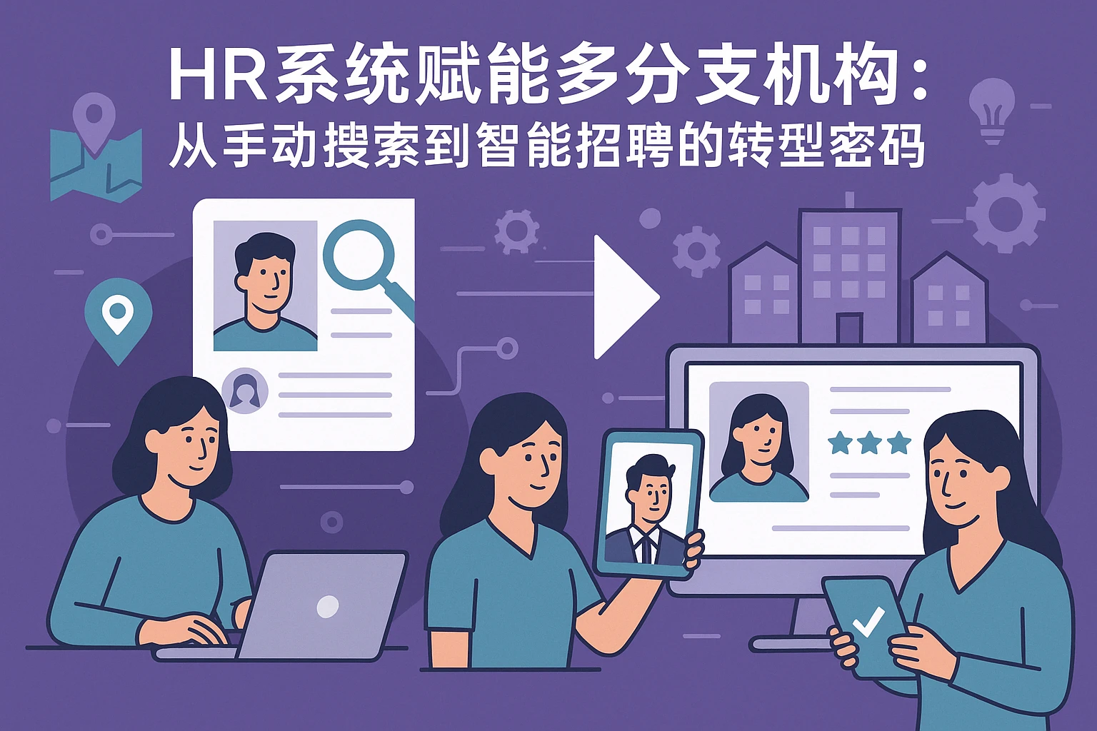 HR系统赋能多分支机构：从手动搜索到智能招聘的转型密码