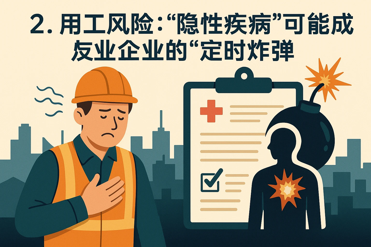 2. 用工风险：“隐性疾病”可能成为企业的“定时炸弹”