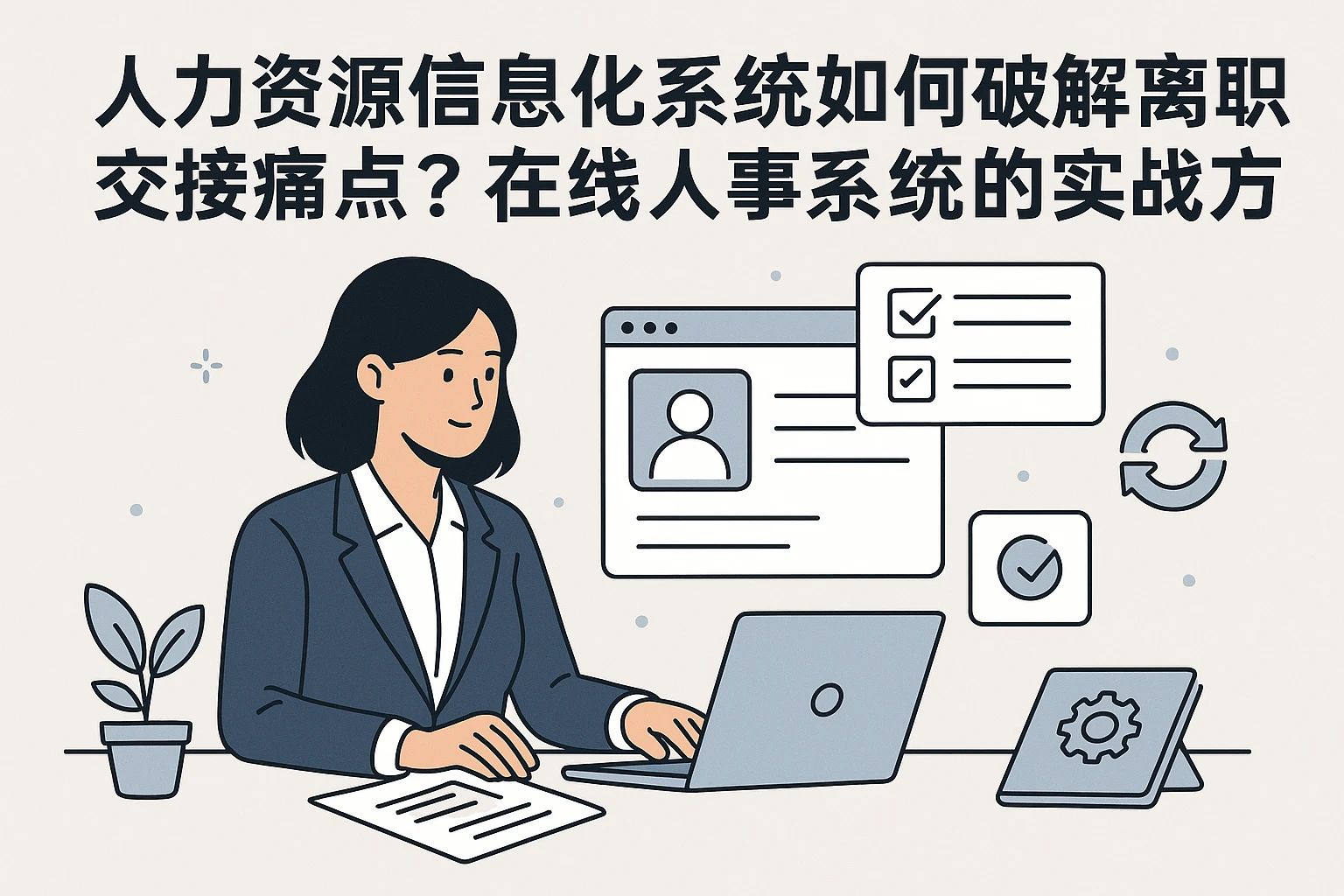 人力资源信息化系统如何破解离职交接痛点？在线人事系统的实战方案