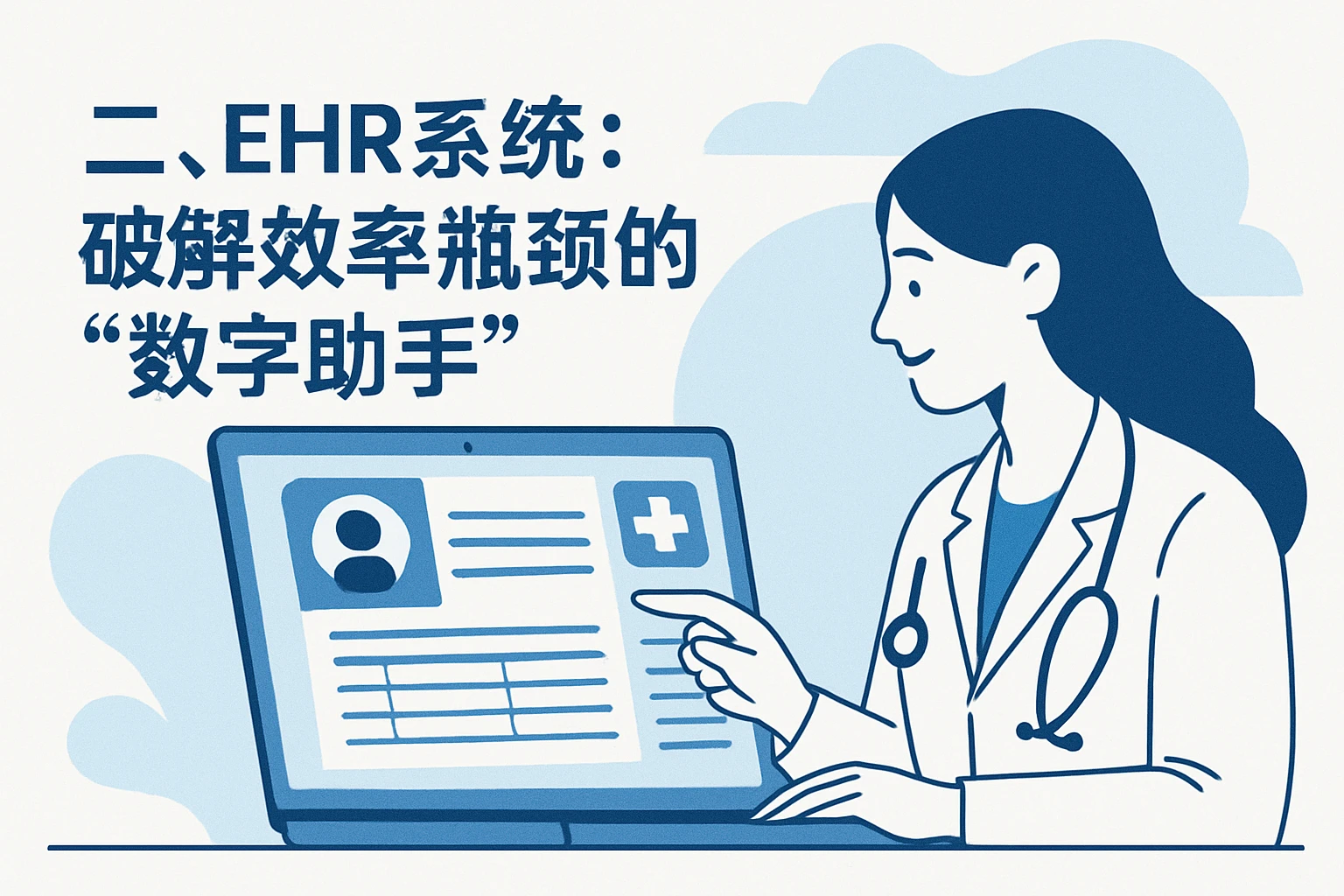 二、EHR系统：破解效率瓶颈的“数字助手”