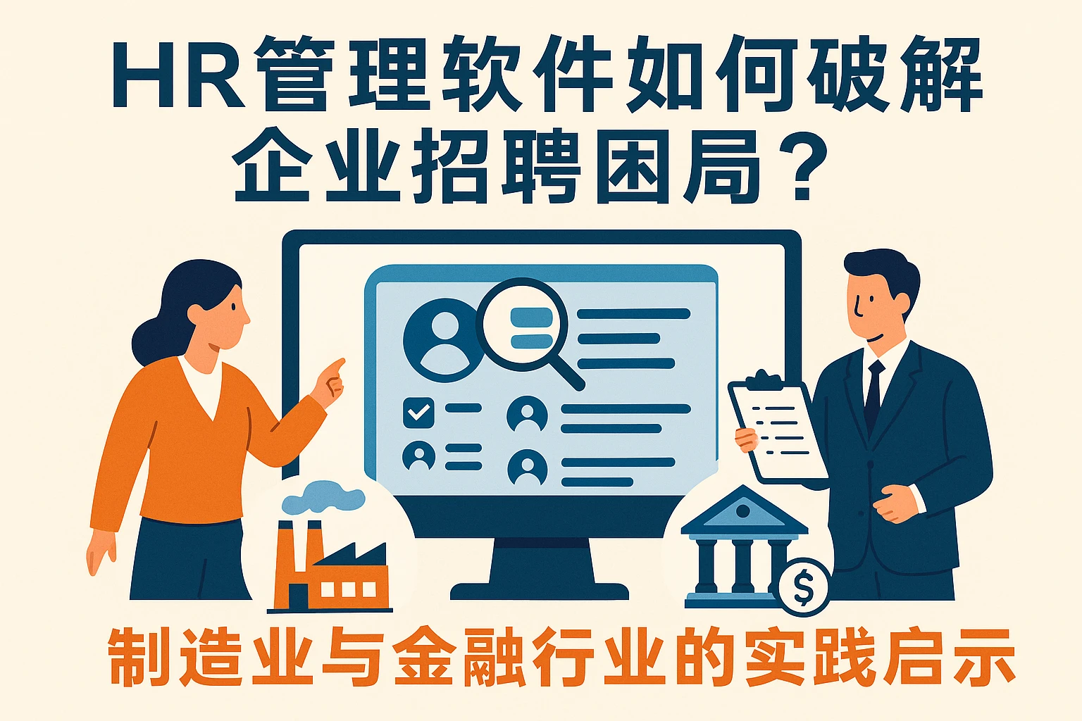 HR管理软件如何破解企业招聘困局？制造业与金融行业的实践启示