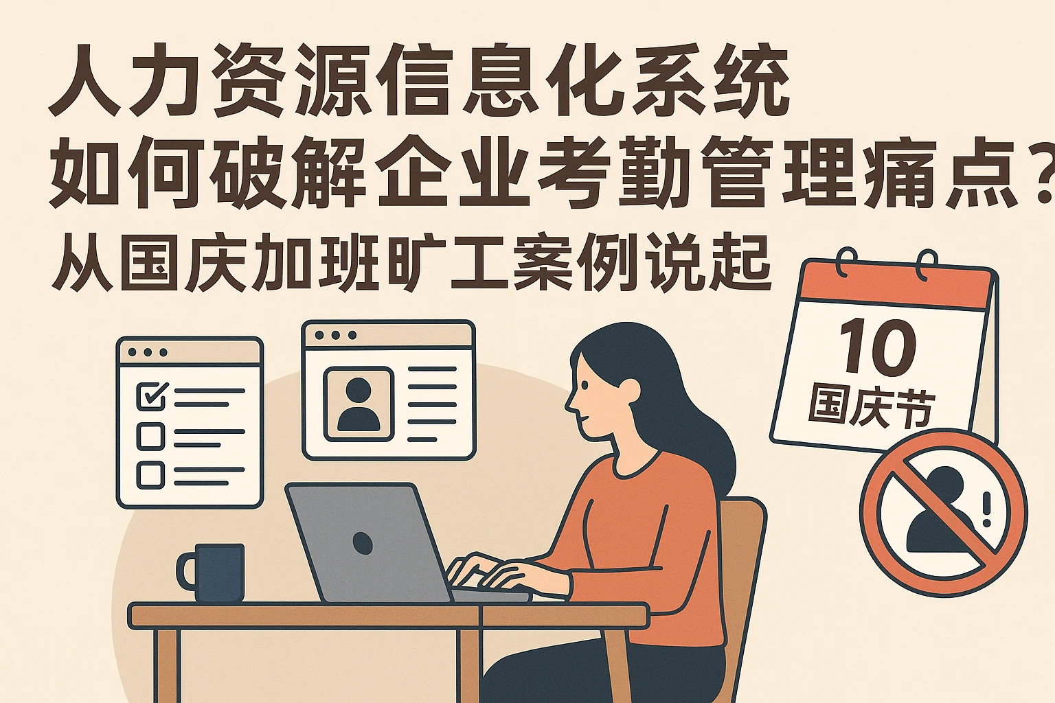 人力资源信息化系统如何破解企业考勤管理痛点？从国庆加班旷工案例说起