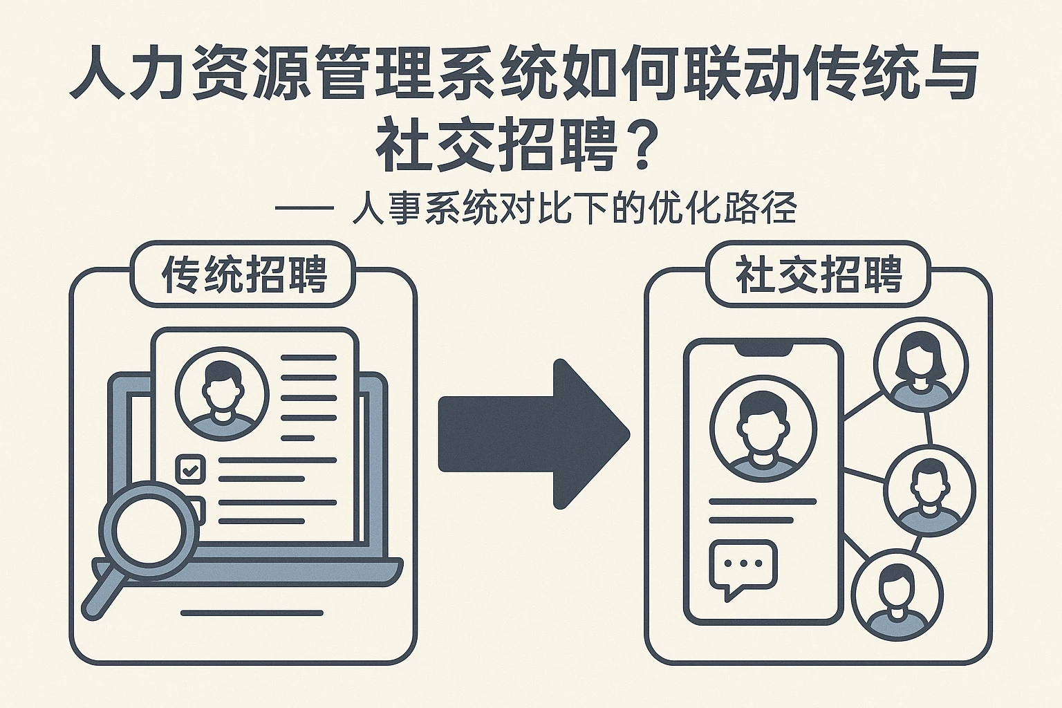 人力资源管理系统如何联动传统与社交招聘？——人事系统对比下的优化路径