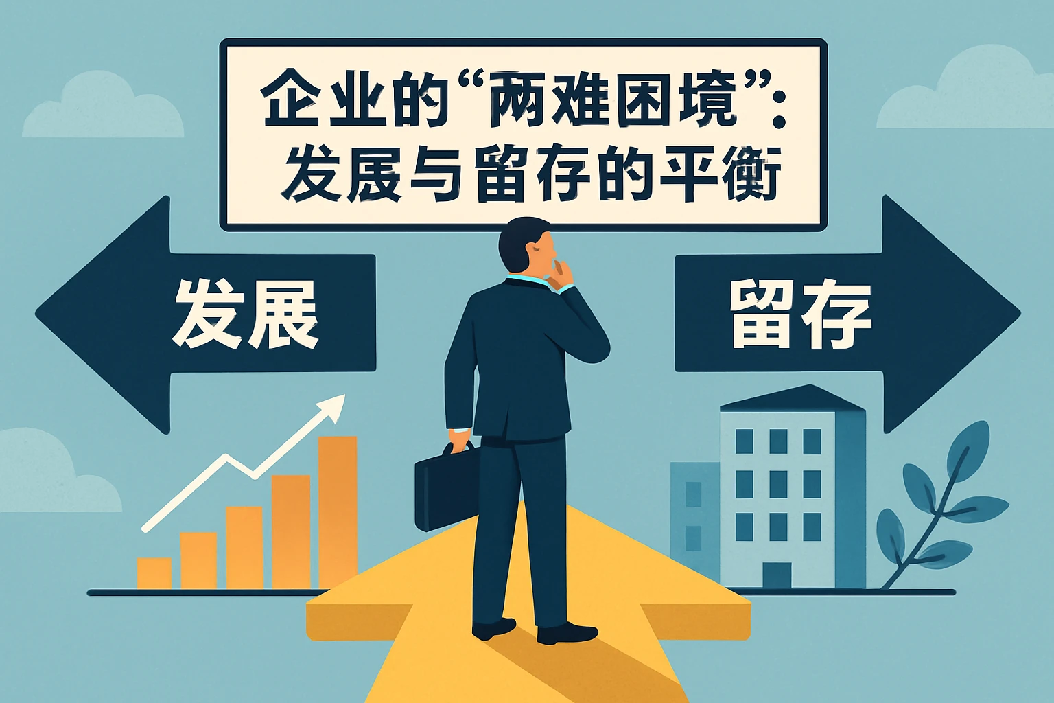 2. 企业的“两难困境”：发展与留存的平衡