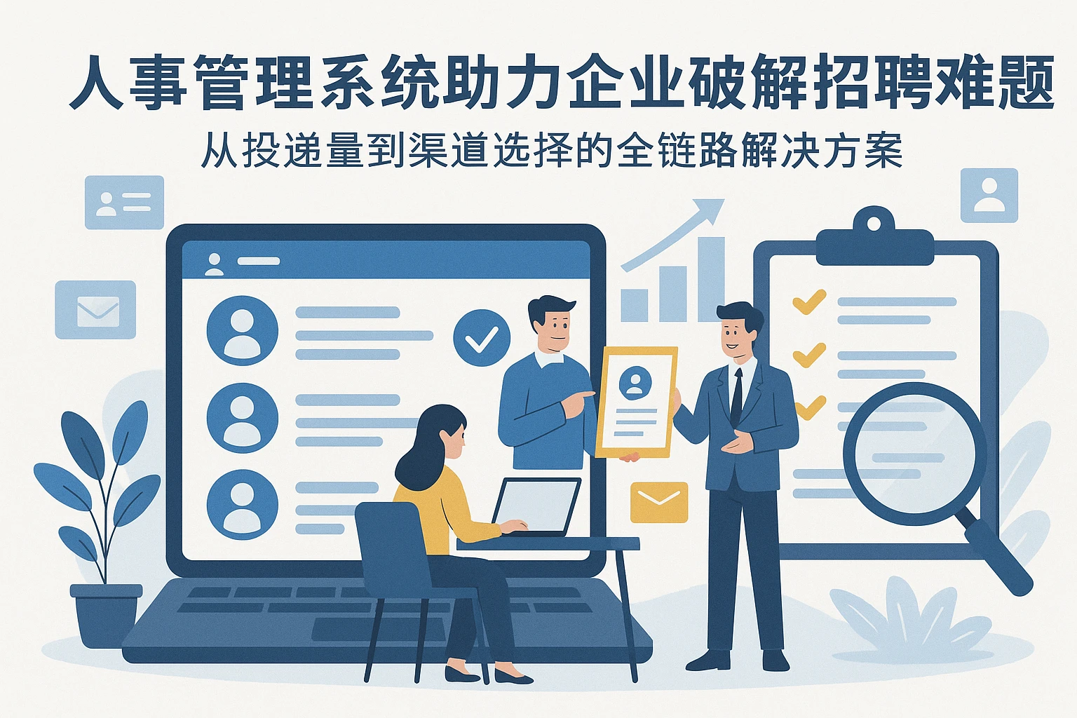 人事管理系统助力企业破解招聘难题：从投递量到渠道选择的全链路解决方案