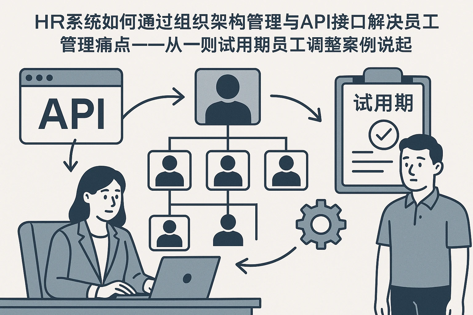 HR系统如何通过组织架构管理与API接口解决员工管理痛点——从一则试用期员工调整案例说起