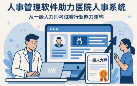 人事管理软件助力医院人事系统升级：从一级人力师考试看行业能力重构