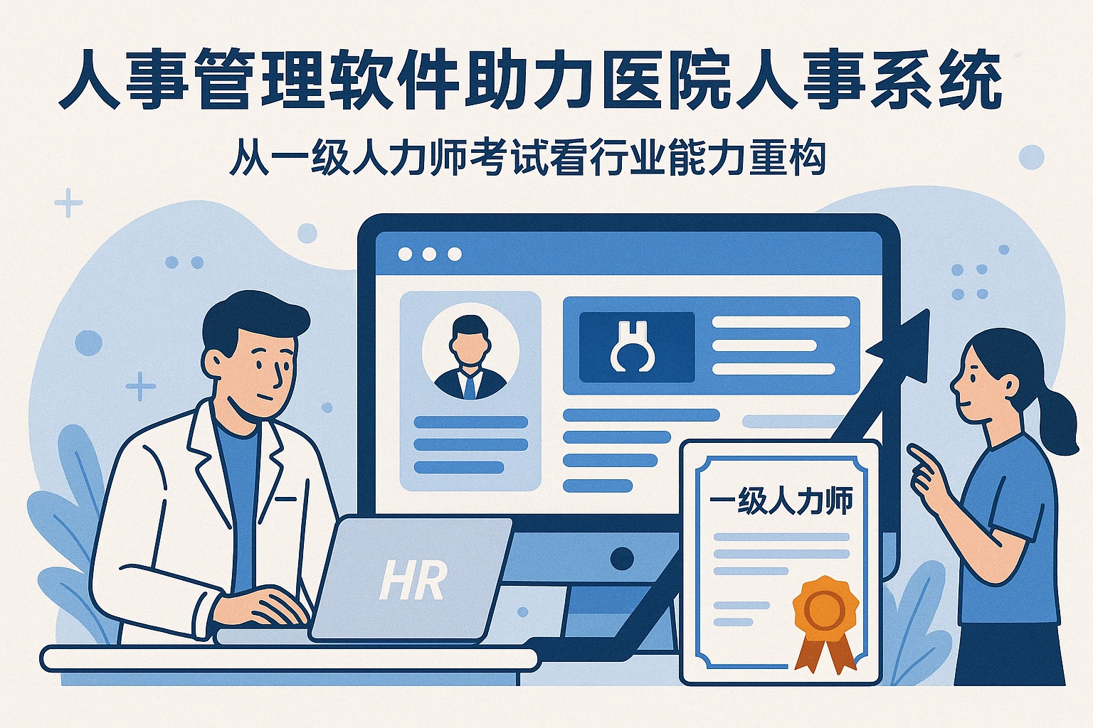 人事管理软件助力医院人事系统升级：从一级人力师考试看行业能力重构