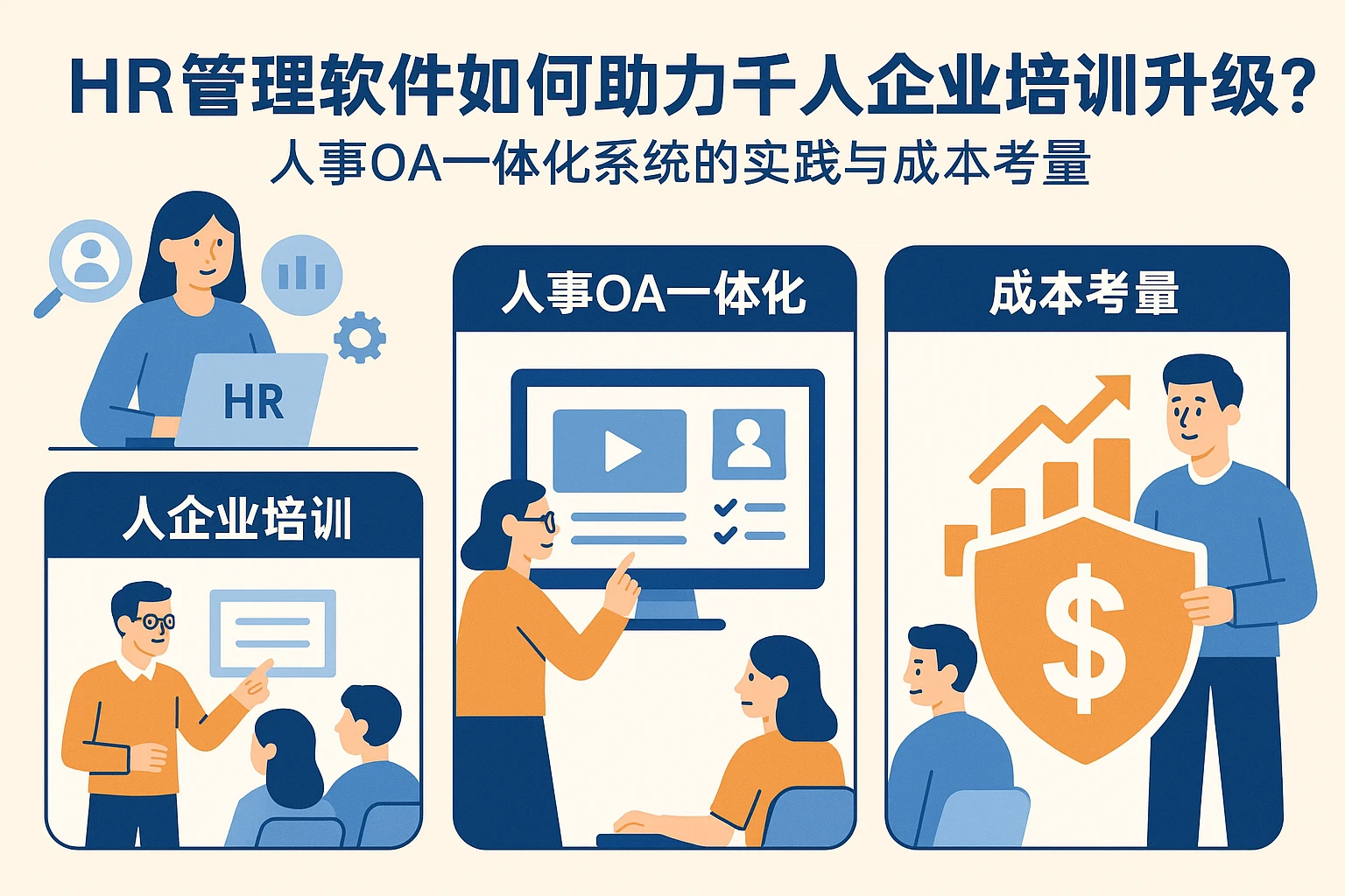 HR管理软件如何助力千人企业培训升级？人事OA一体化系统的实践与成本考量