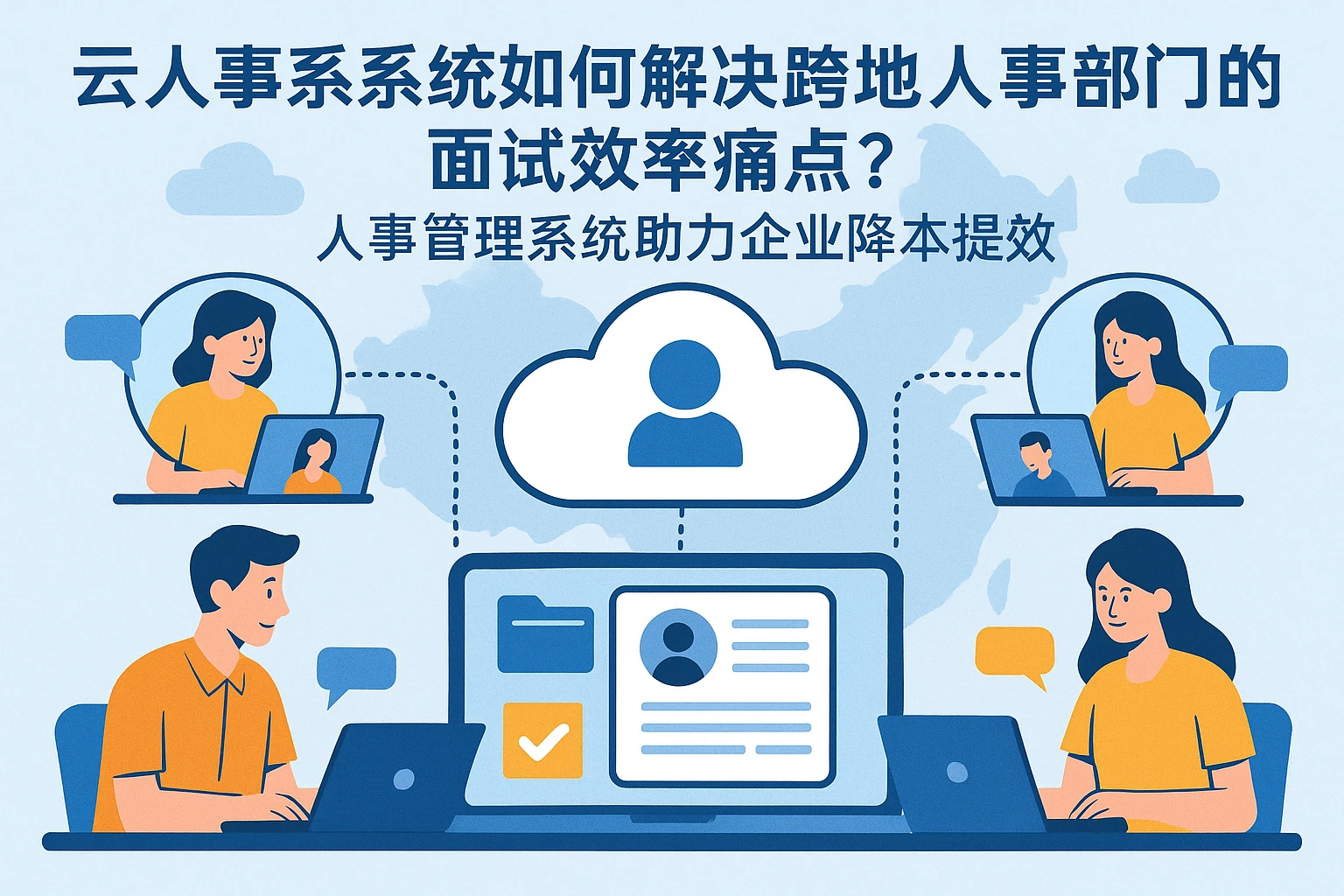 云人事系统如何解决跨地人事部门的面试效率痛点？人事管理系统助力企业降本提效