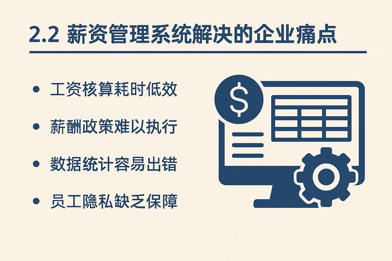 2.2 薪资管理系统解决的企业痛点