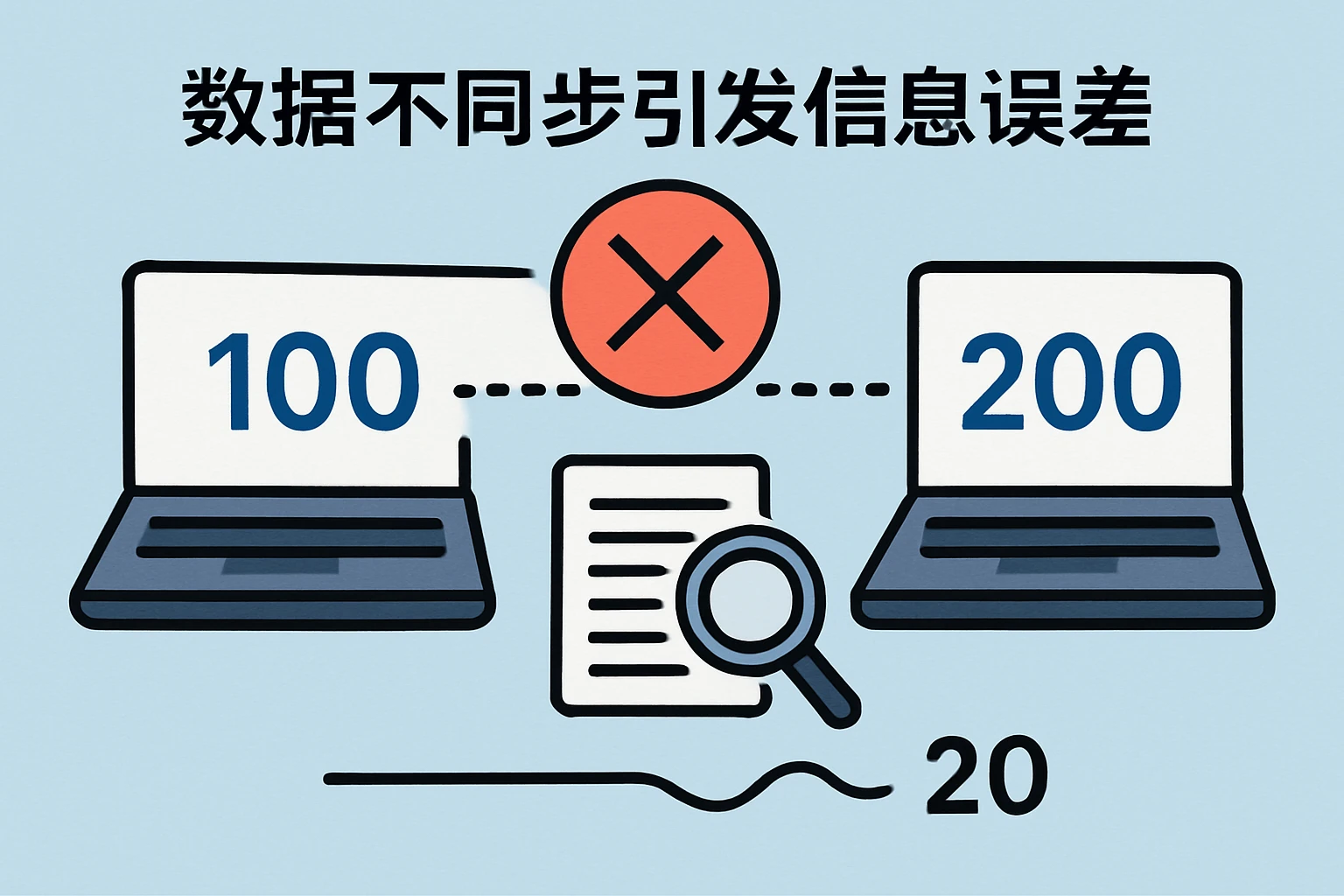 2. 数据不同步引发信息误差