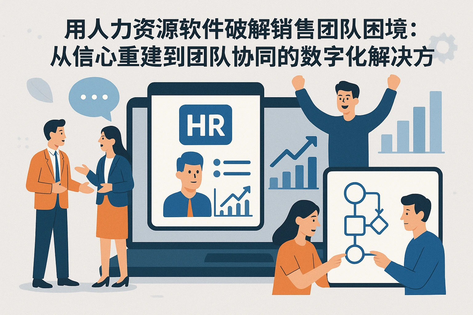 用人力资源软件破解销售团队困境：从信心重建到团队协同的数字化解决方案