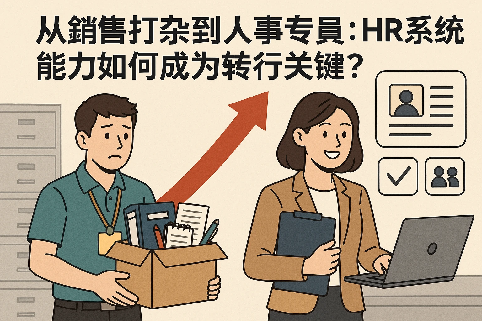 从销售打杂到人事专员：HR系统能力如何成为转行关键？