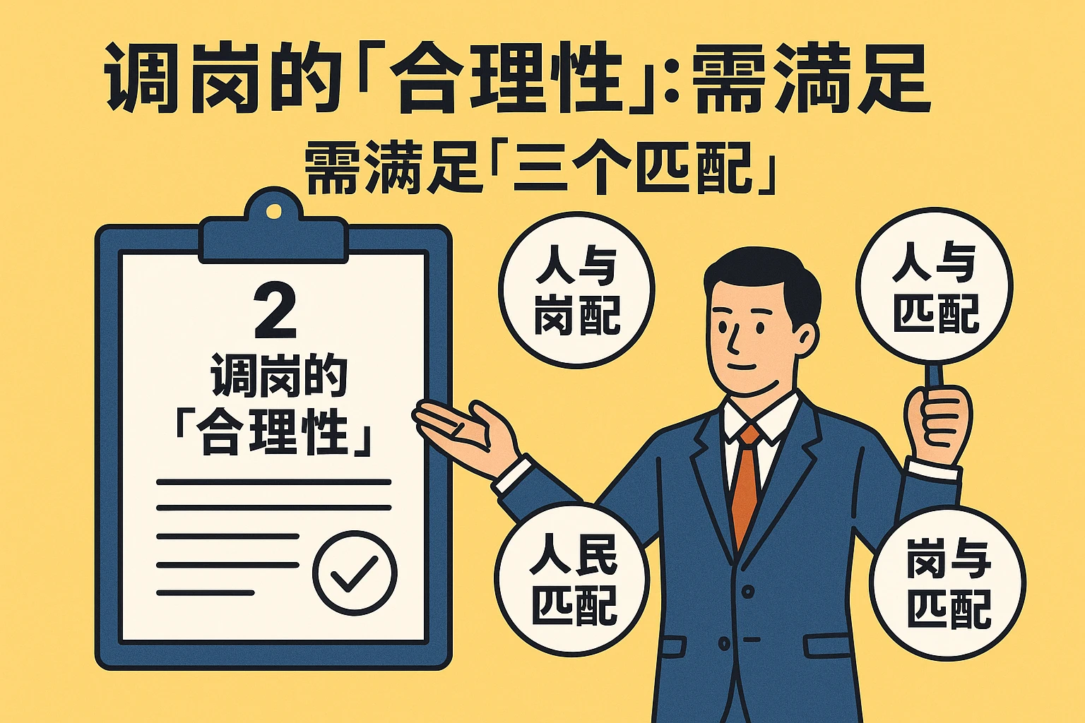 2. 调岗的“合理性”：需满足“三个匹配”