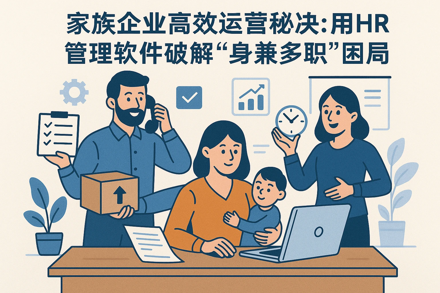 家族企业高效运营秘诀：用HR管理软件破解“身兼多职”困局