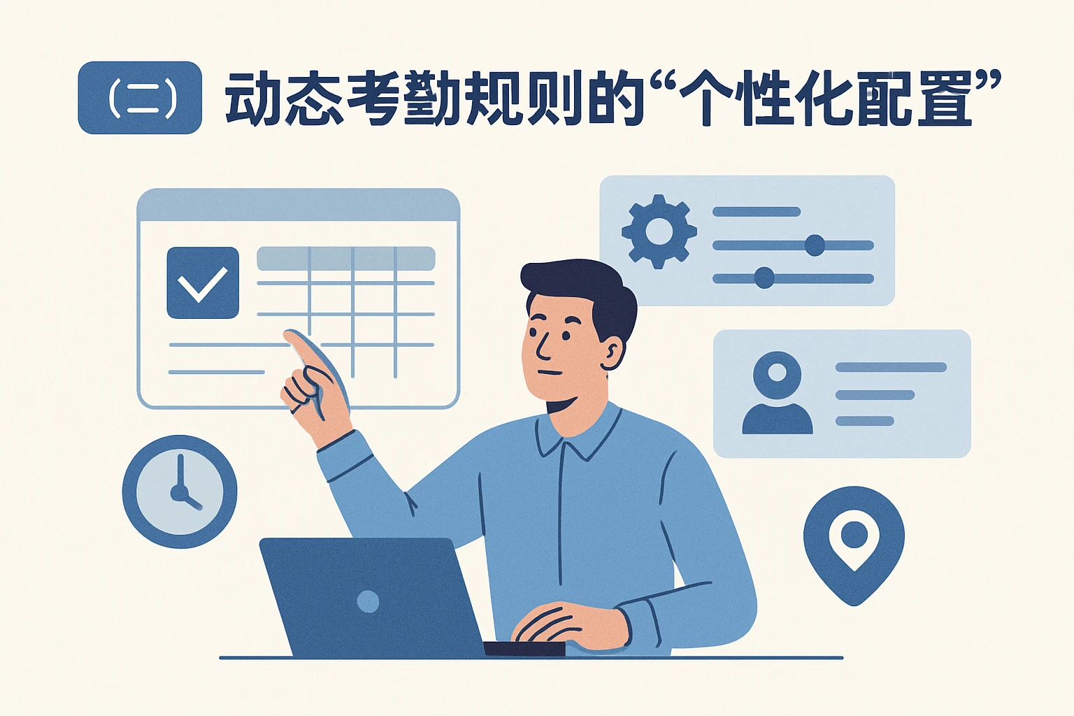 （二）动态考勤规则的“个性化配置”
