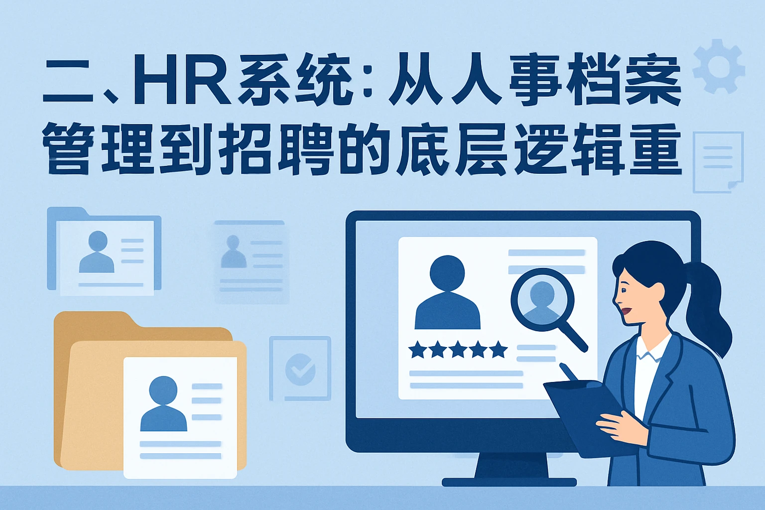 二、HR系统：从人事档案管理到招聘的底层逻辑重构