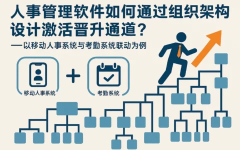 人事管理软件如何通过组织架构设计激活晋升通道?——以移动人事系统与考勤系统联动为例