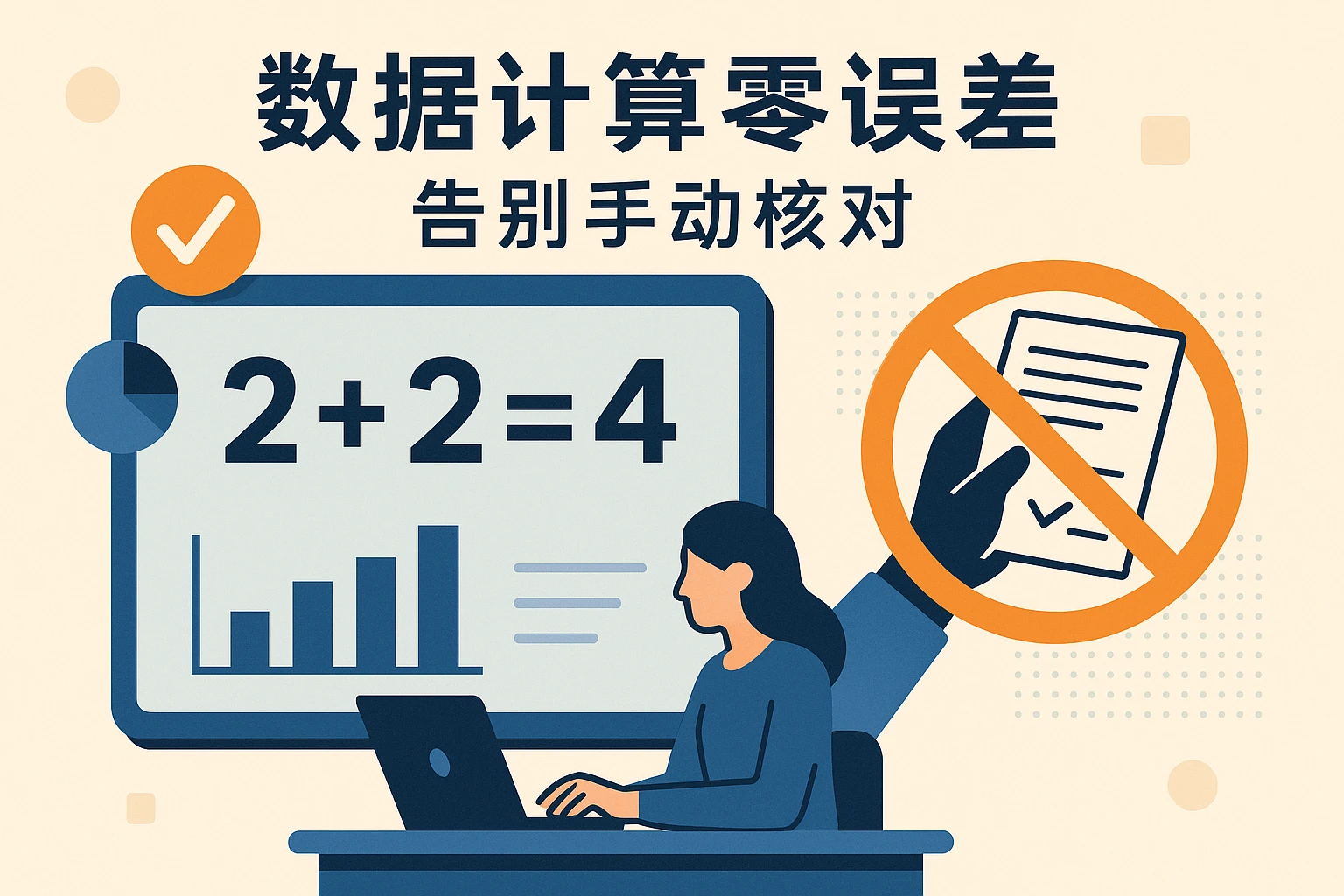 2. 数据计算“零误差”，告别“手动核对”