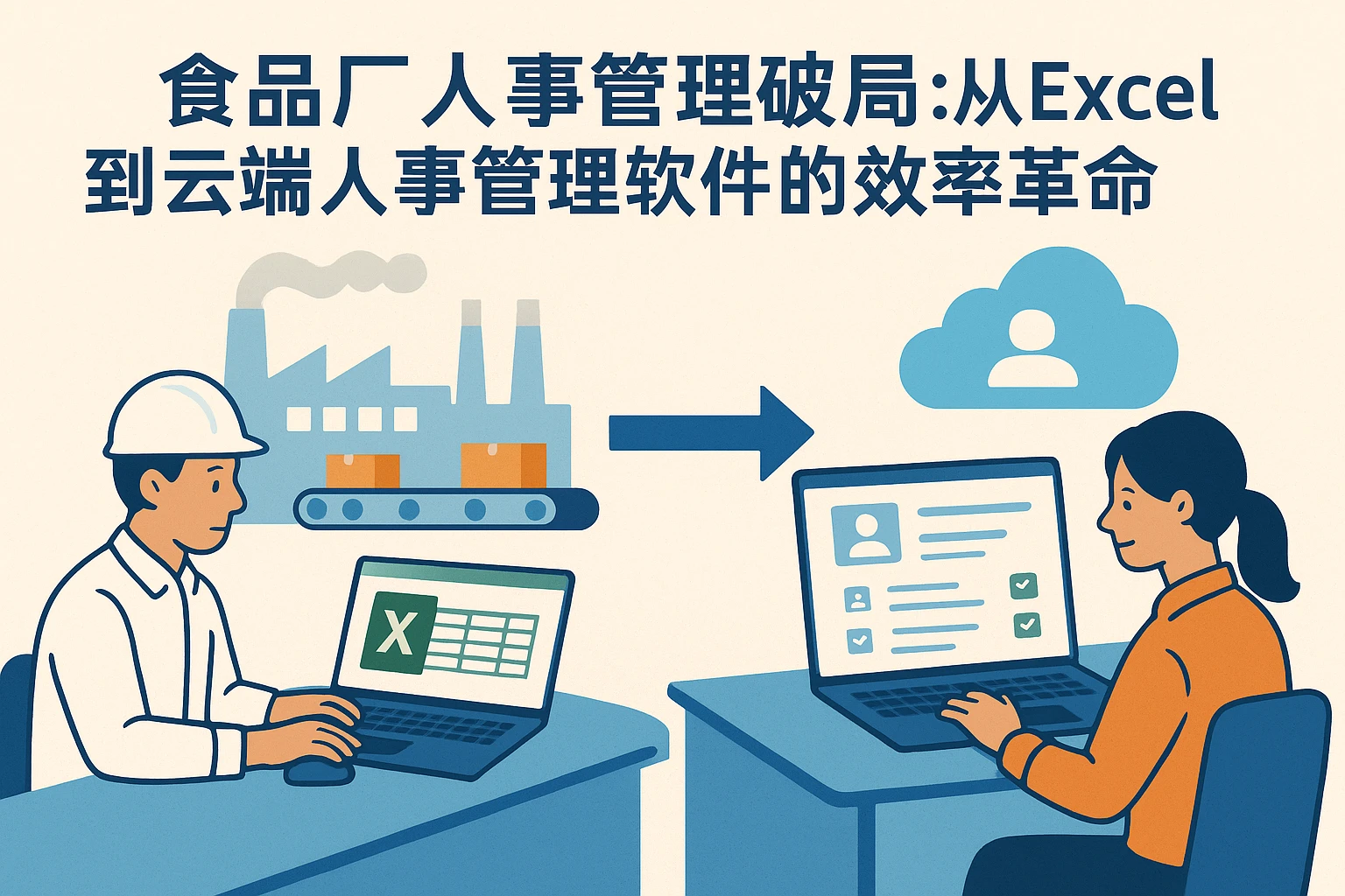 食品厂人事管理破局：从Excel到云端人事管理软件的效率革命