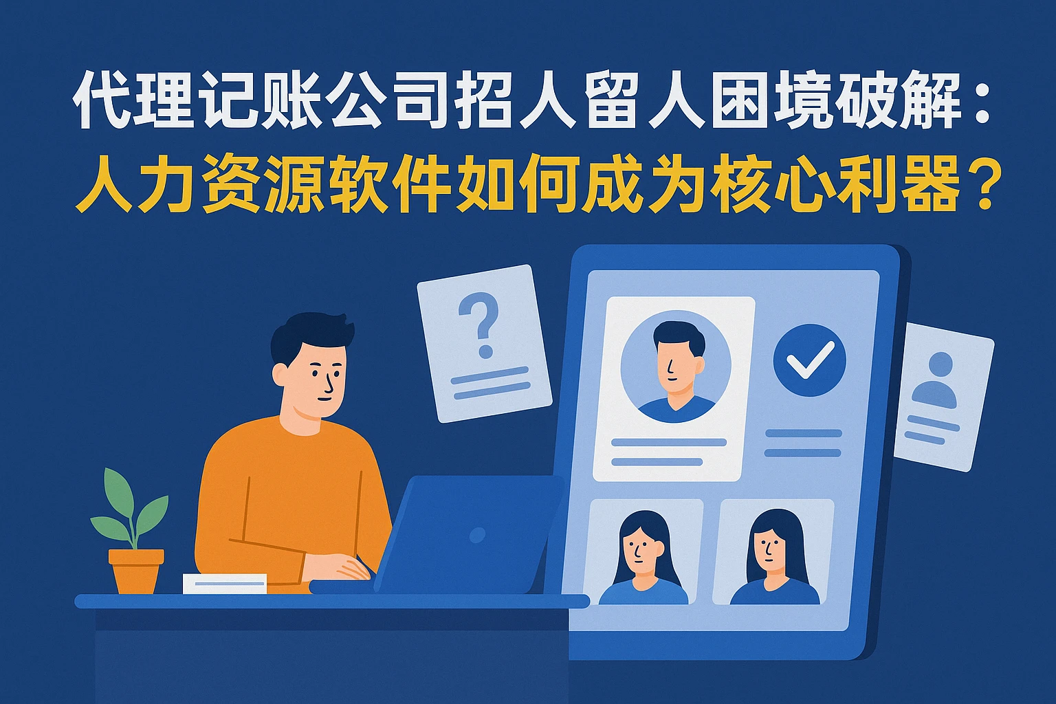 代理记账公司招人留人困境破解：人力资源软件如何成为核心利器？