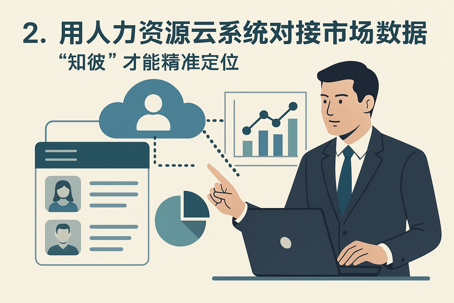 2. 用人力资源云系统对接市场数据：“知彼”才能精准定位
