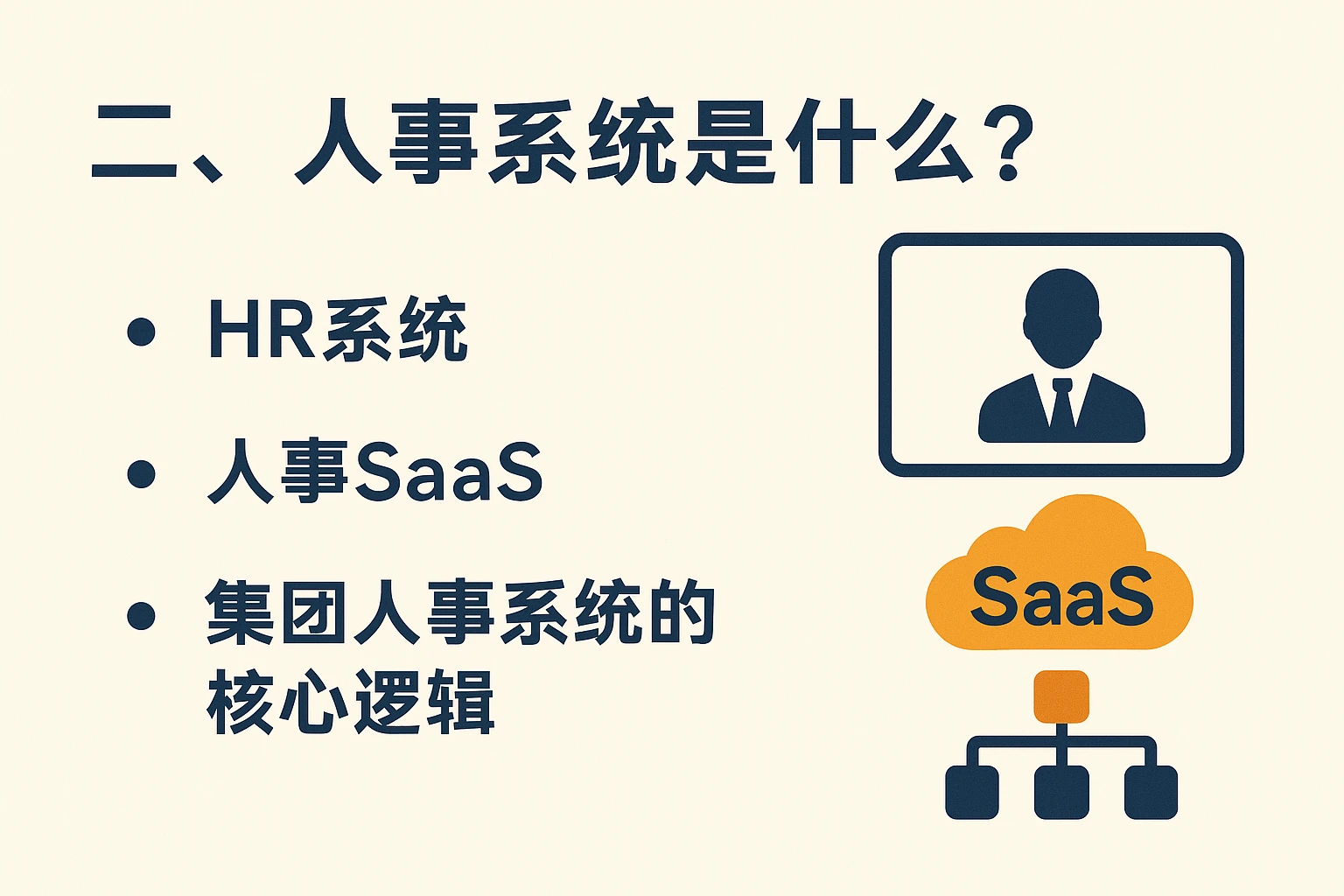 二、人事系统是什么？HR系统、人事SaaS、集团人事系统的核心逻辑