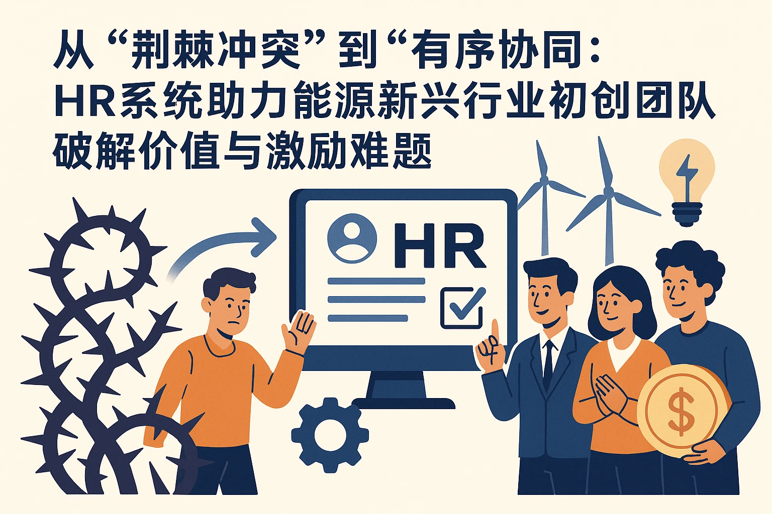 从“荆棘冲突”到“有序协同”：HR系统助力能源新兴行业初创团队破解价值与激励难题
