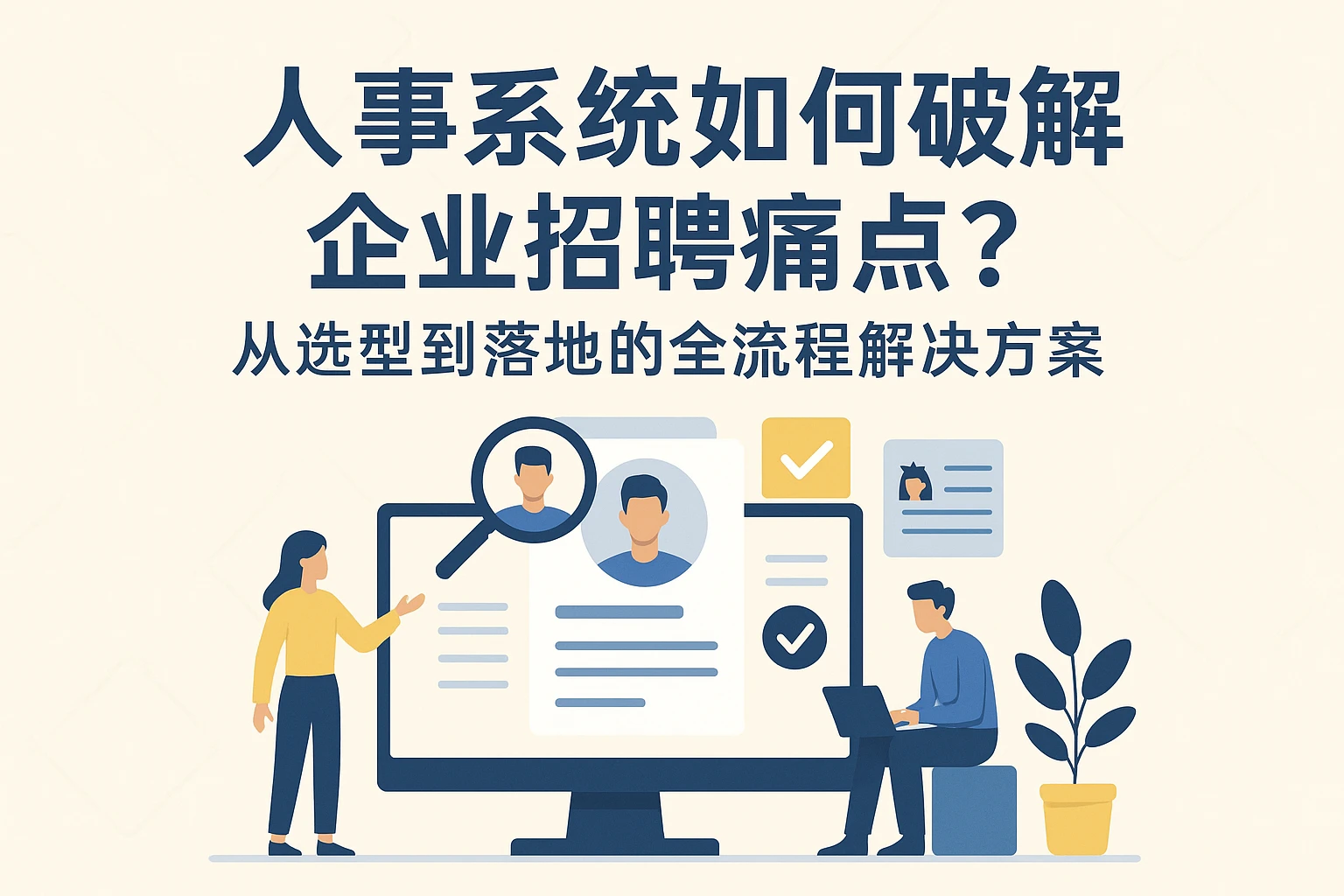 人事系统如何破解企业招聘痛点？从选型到落地的全流程解决方案