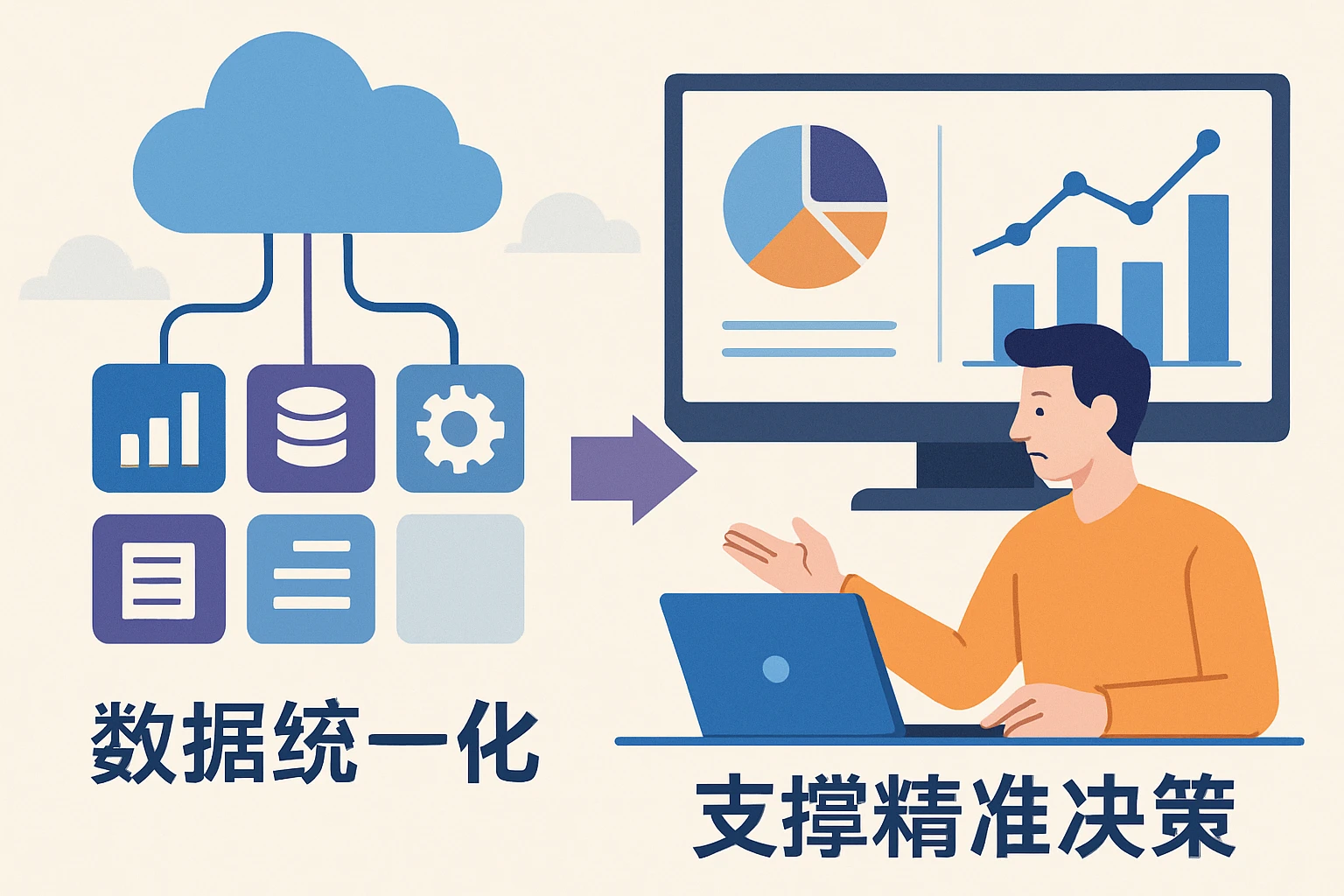 2. 数据统一化，支撑精准决策