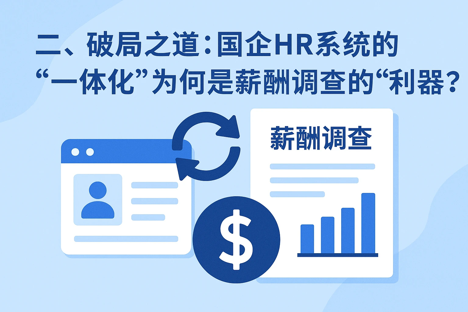 二、破局之道：国企HR系统的“一体化”为何是薪酬调查的“利器”？