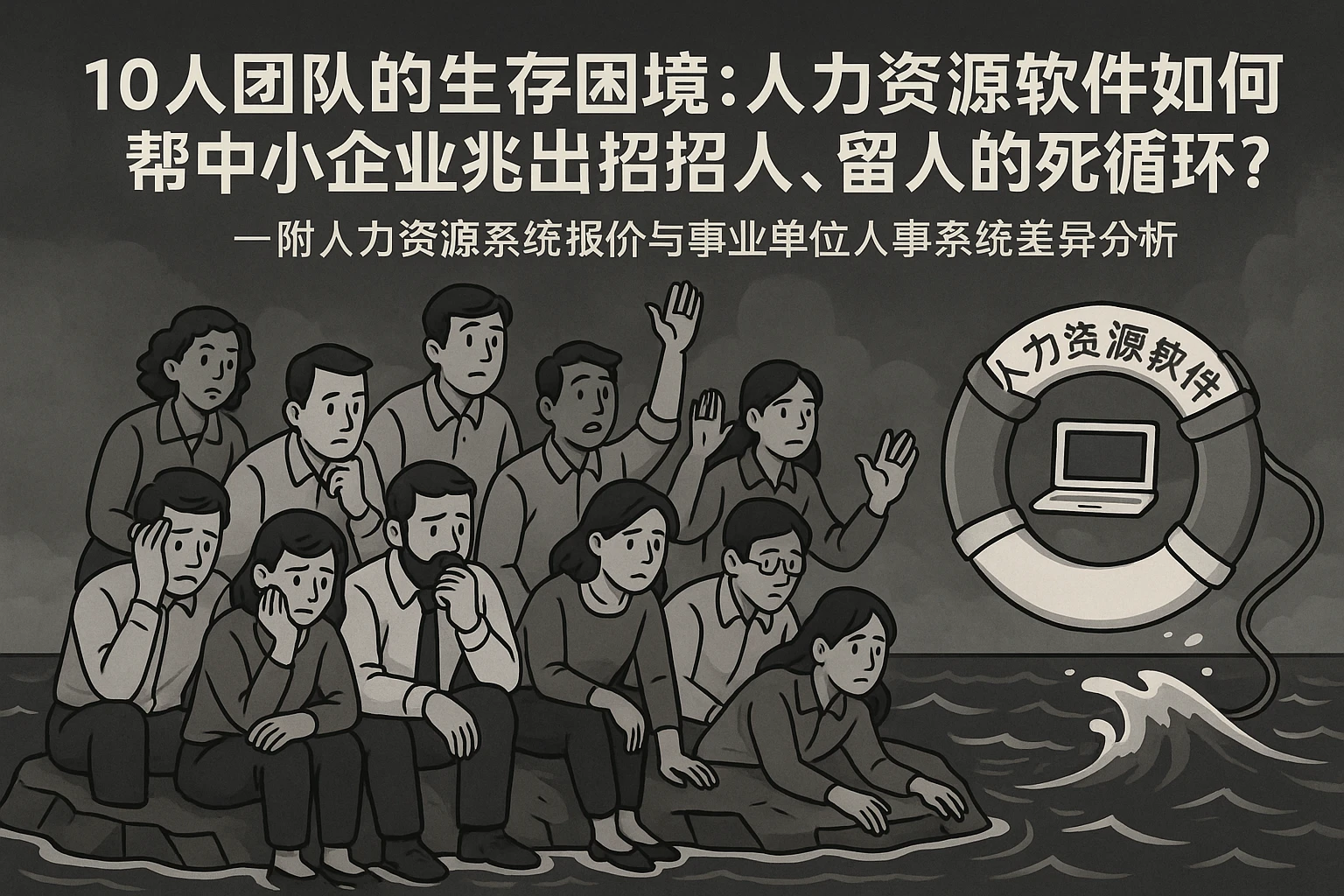 10人团队的生存困境：人力资源软件如何帮中小企业跳出招人、留人的死循环？——附人力资源系统报价与事业单位人事系统差异分析