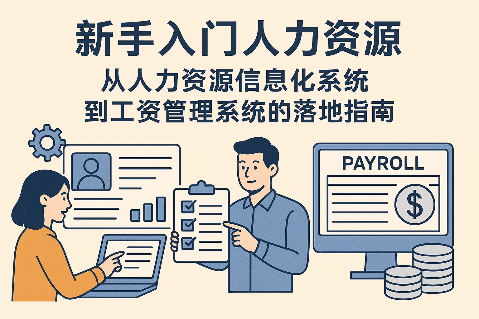 新手入门人力资源：从人力资源信息化系统到工资管理系统的落地指南