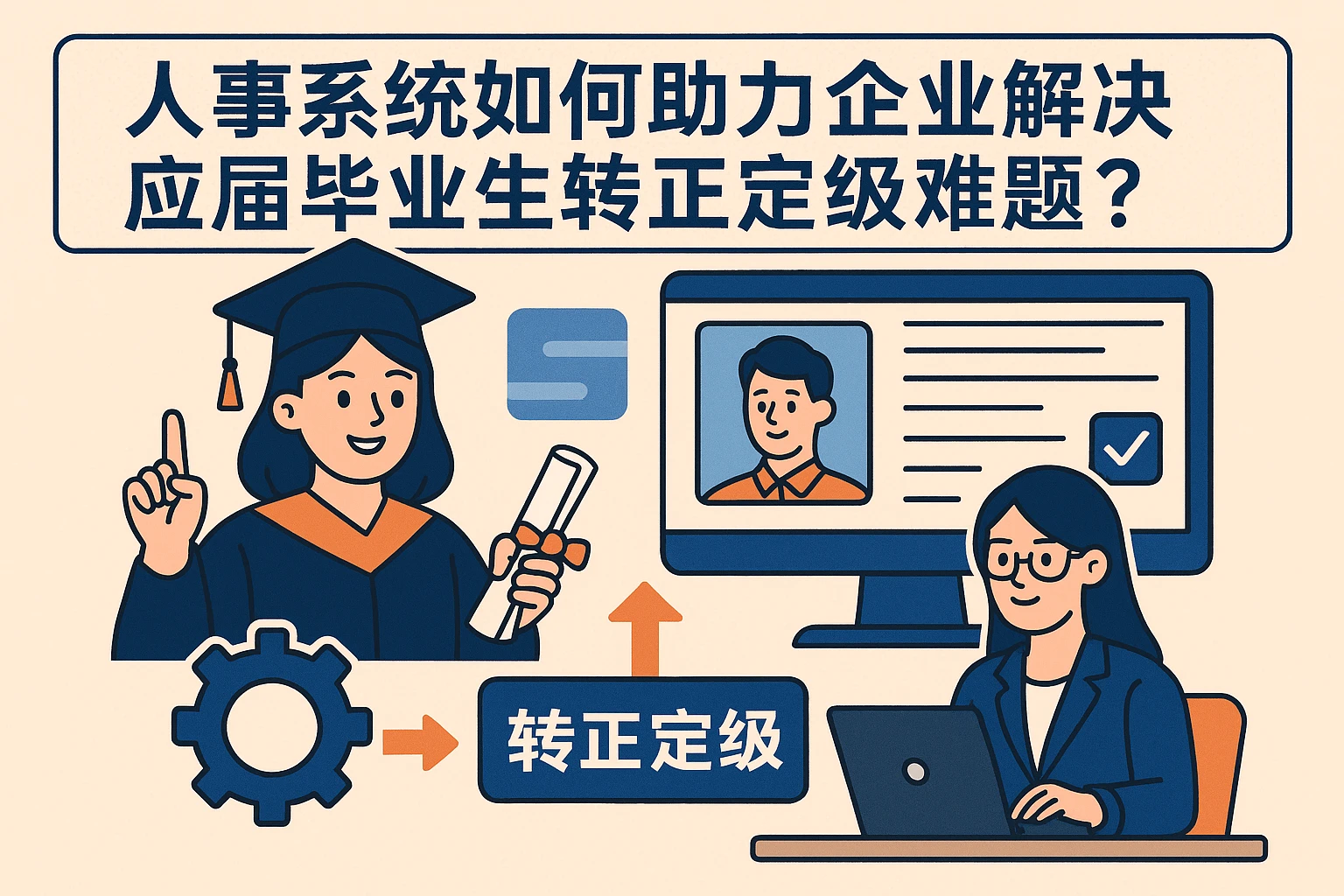 人事系统如何助力企业解决应届毕业生转正定级难题？