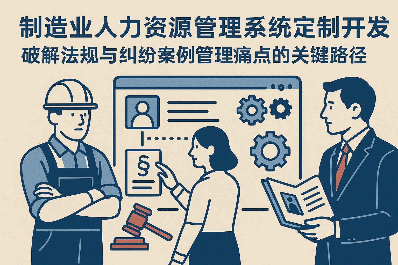 制造业人力资源管理系统定制开发：破解法规与纠纷案例管理痛点的关键路径