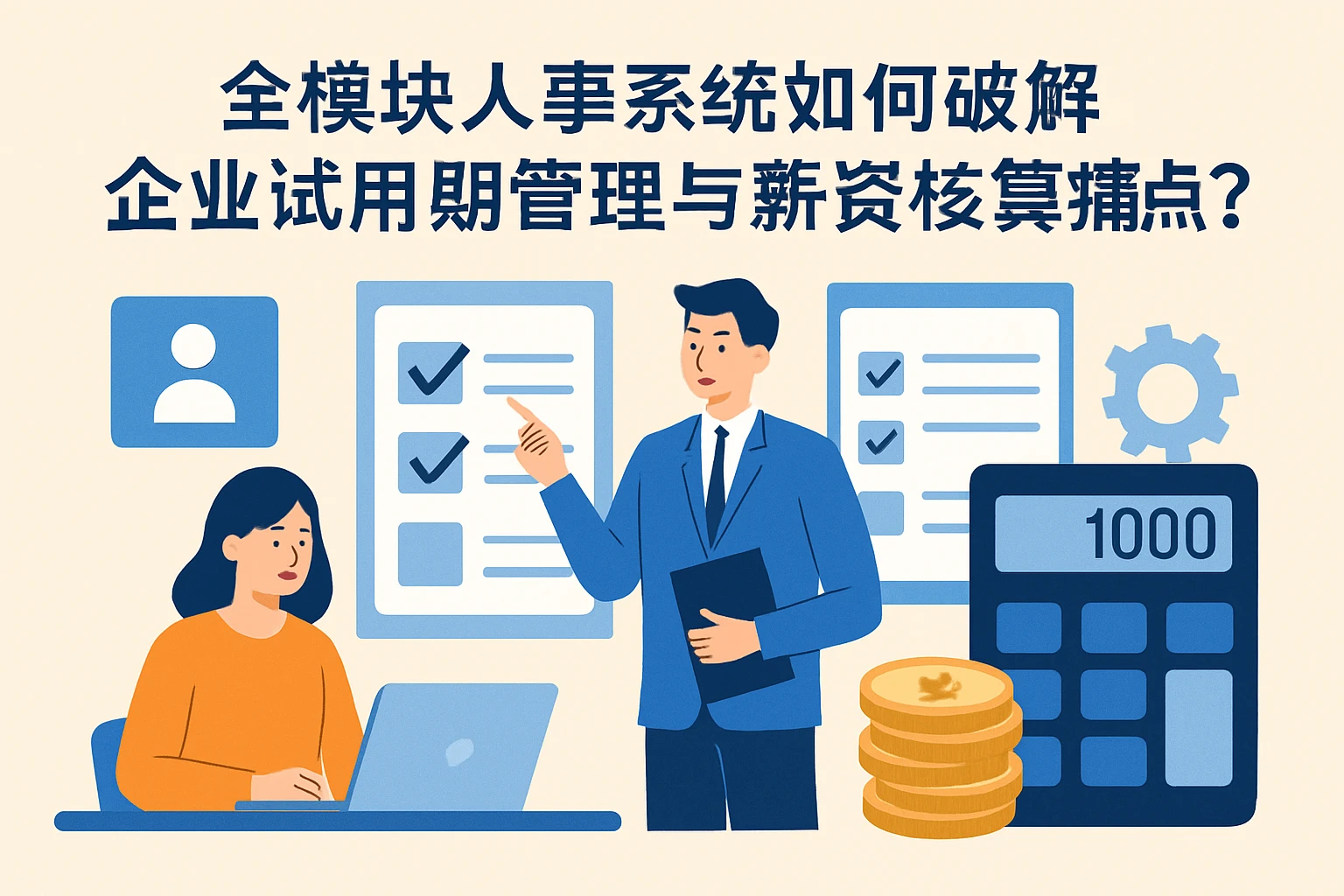 全模块人事系统如何破解企业试用期管理与薪资核算痛点？