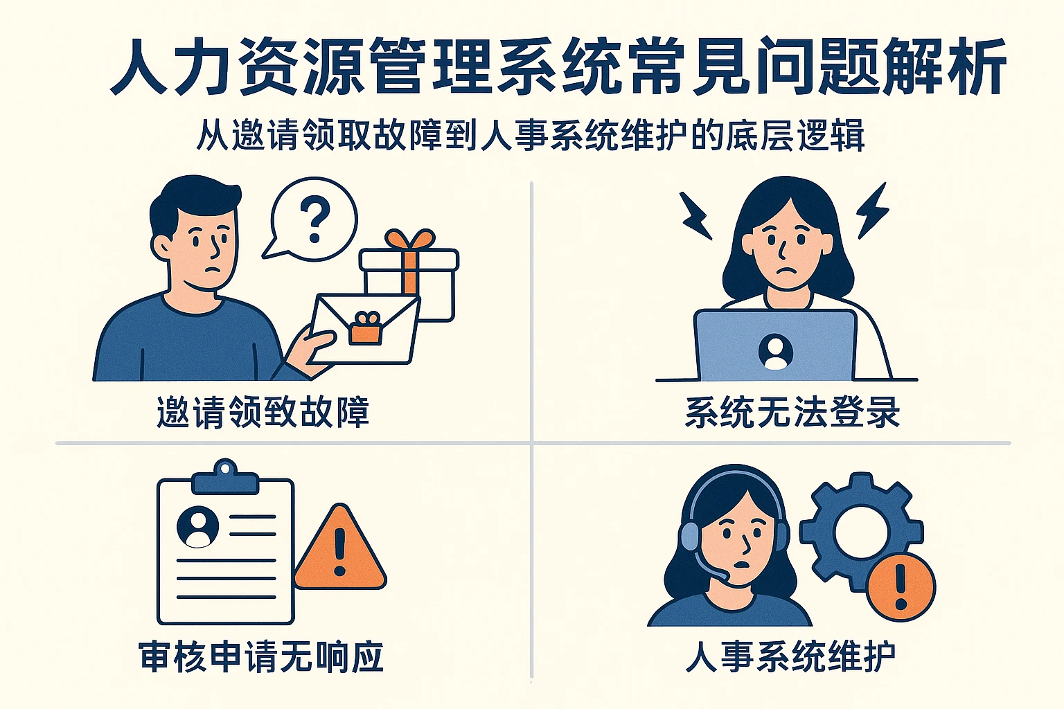 人力资源管理系统常见问题解析：从邀请领奖故障到人事系统维护的底层逻辑