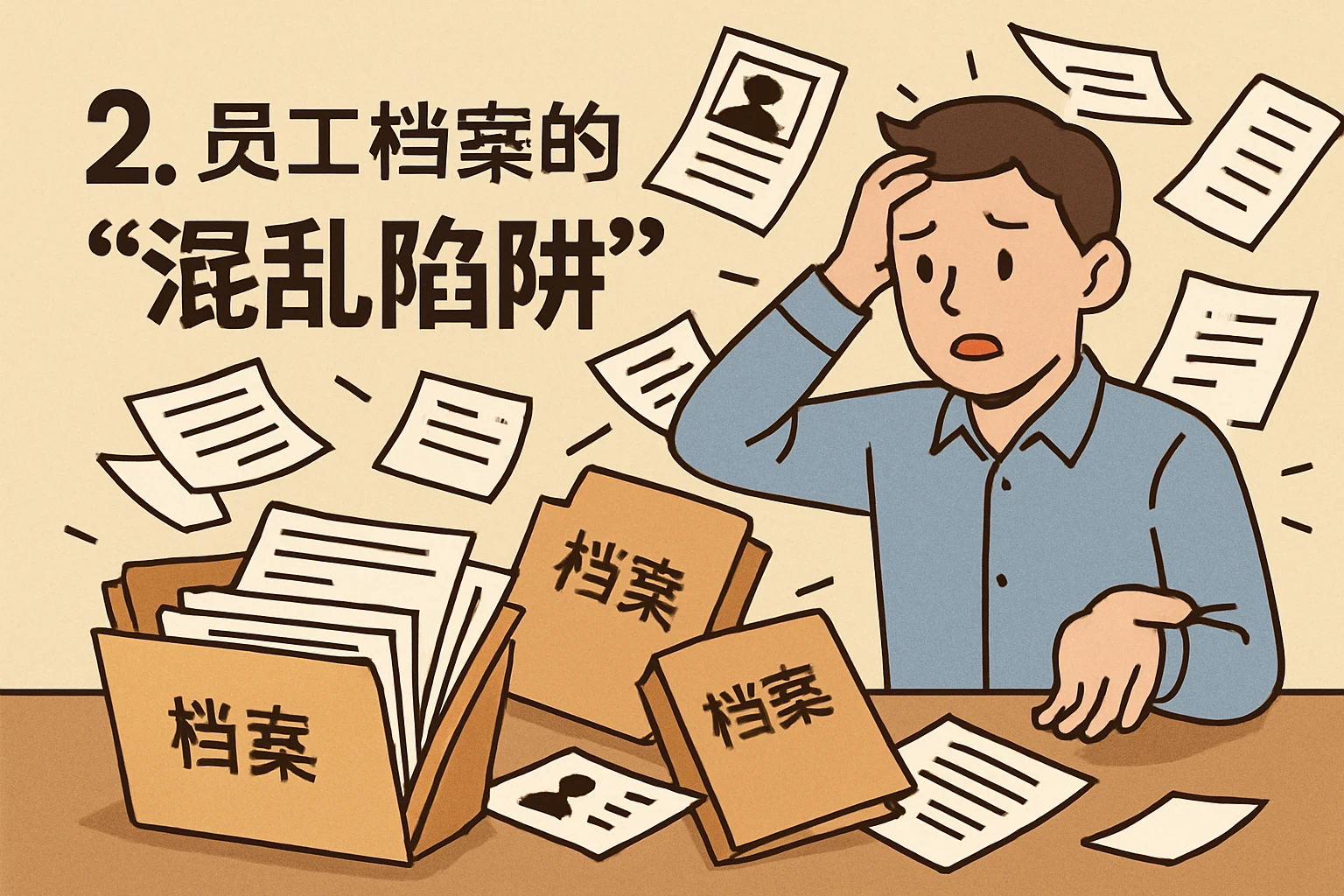 2. 员工档案的“混乱陷阱”