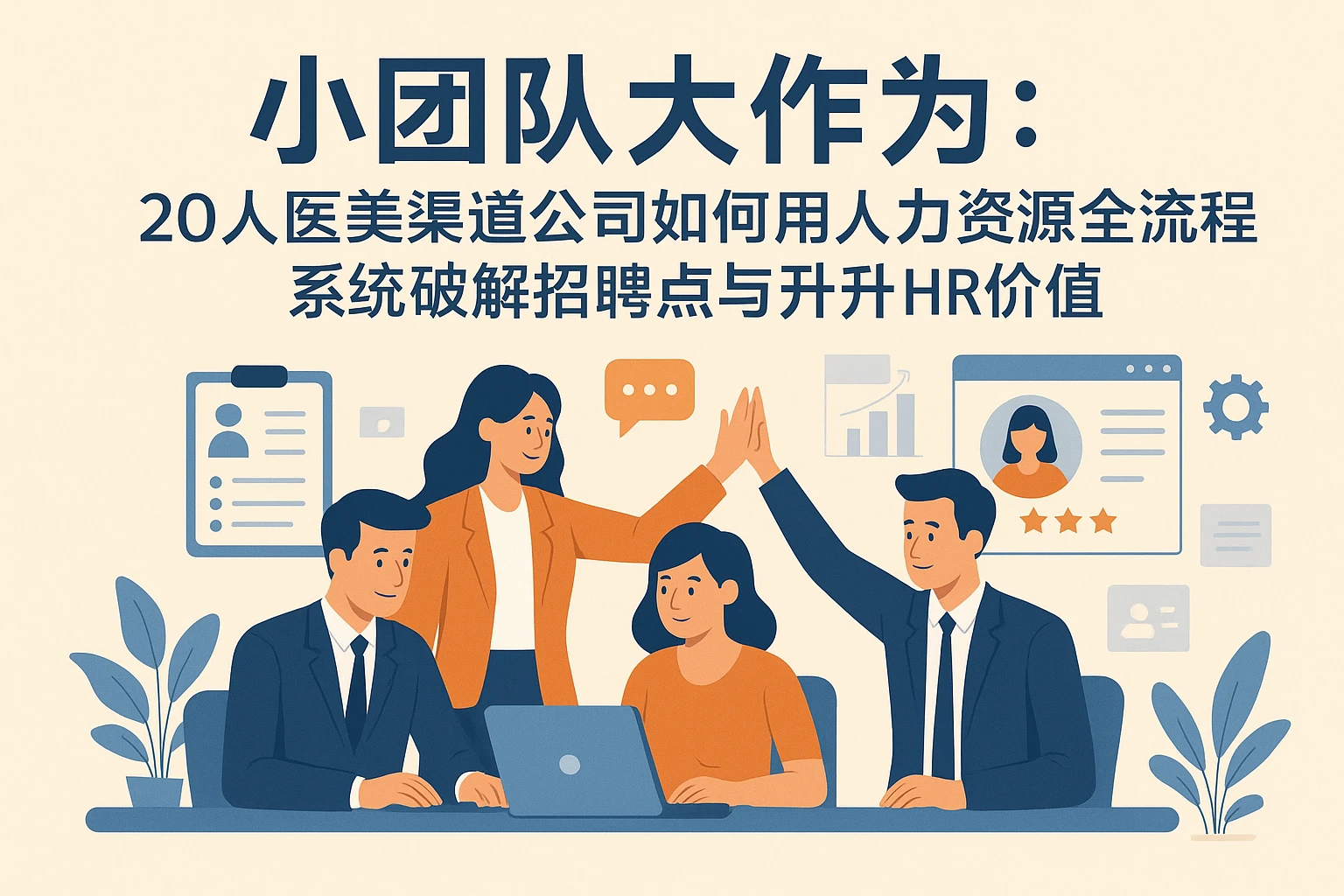 小团队大作为：20人医美渠道公司如何用人力资源全流程系统破解招聘痛点与提升HR价值