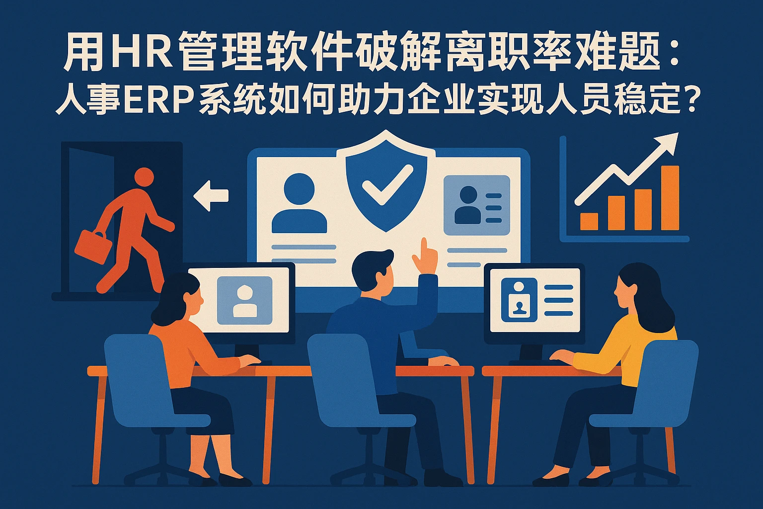 用HR管理软件破解离职率难题：人事ERP系统如何助力企业实现人员稳定？