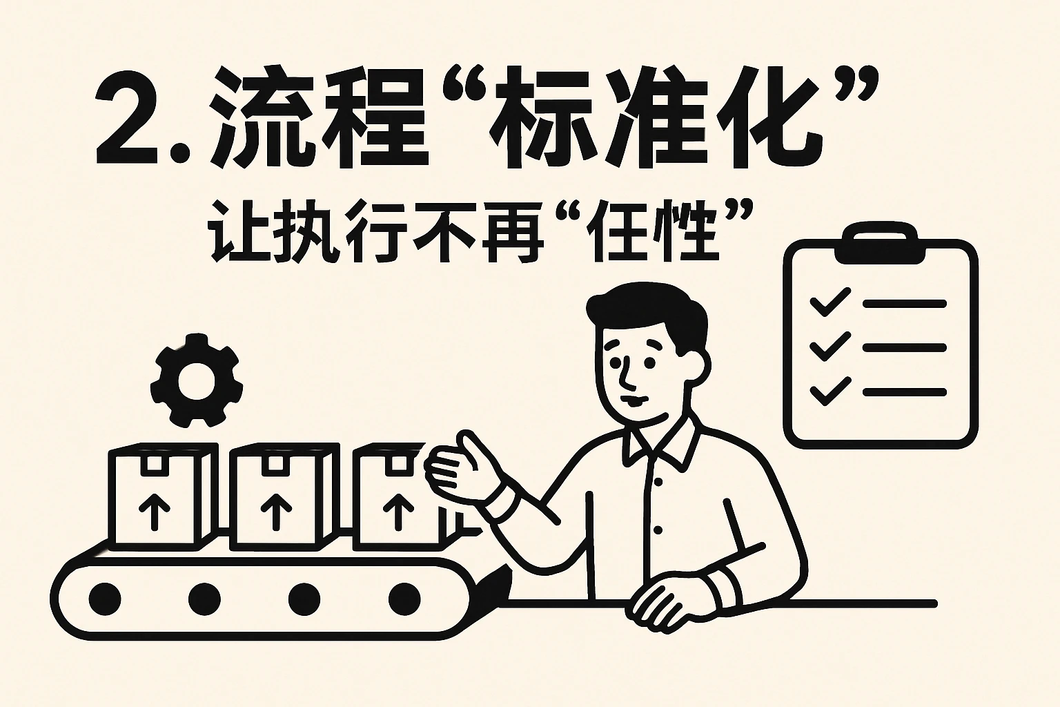 2. 流程“标准化”：让执行不再“任性”