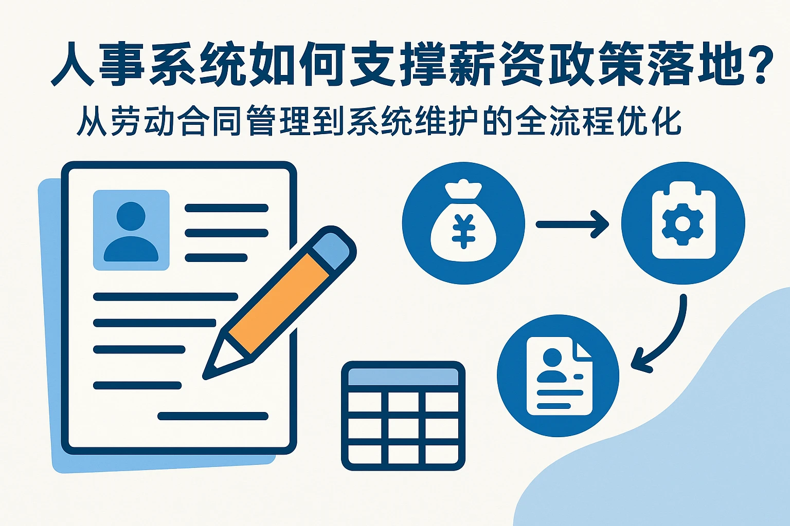 人事系统如何支撑薪资政策落地？从劳动合同管理到系统维护的全流程优化