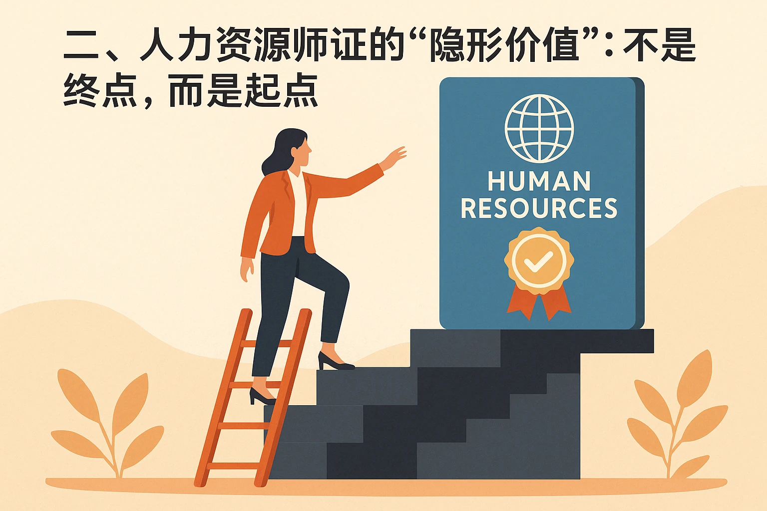 二、人力资源师证的“隐形价值”：不是终点，而是起点