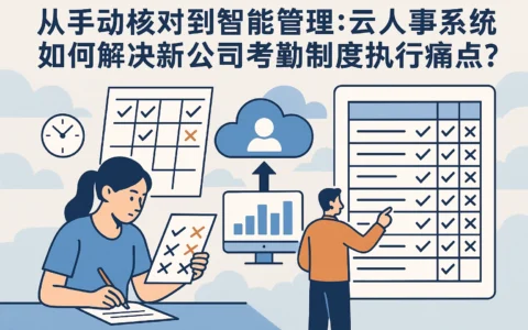 从手动核对到智能管理：云人事系统如何解决新公司考勤制度执行痛点？