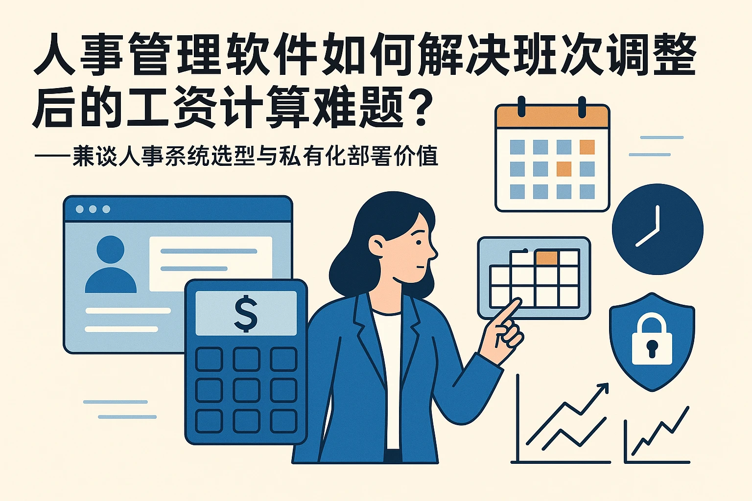 人事管理软件如何解决班次调整后的工资计算难题？——兼谈人事系统选型与私有化部署价值