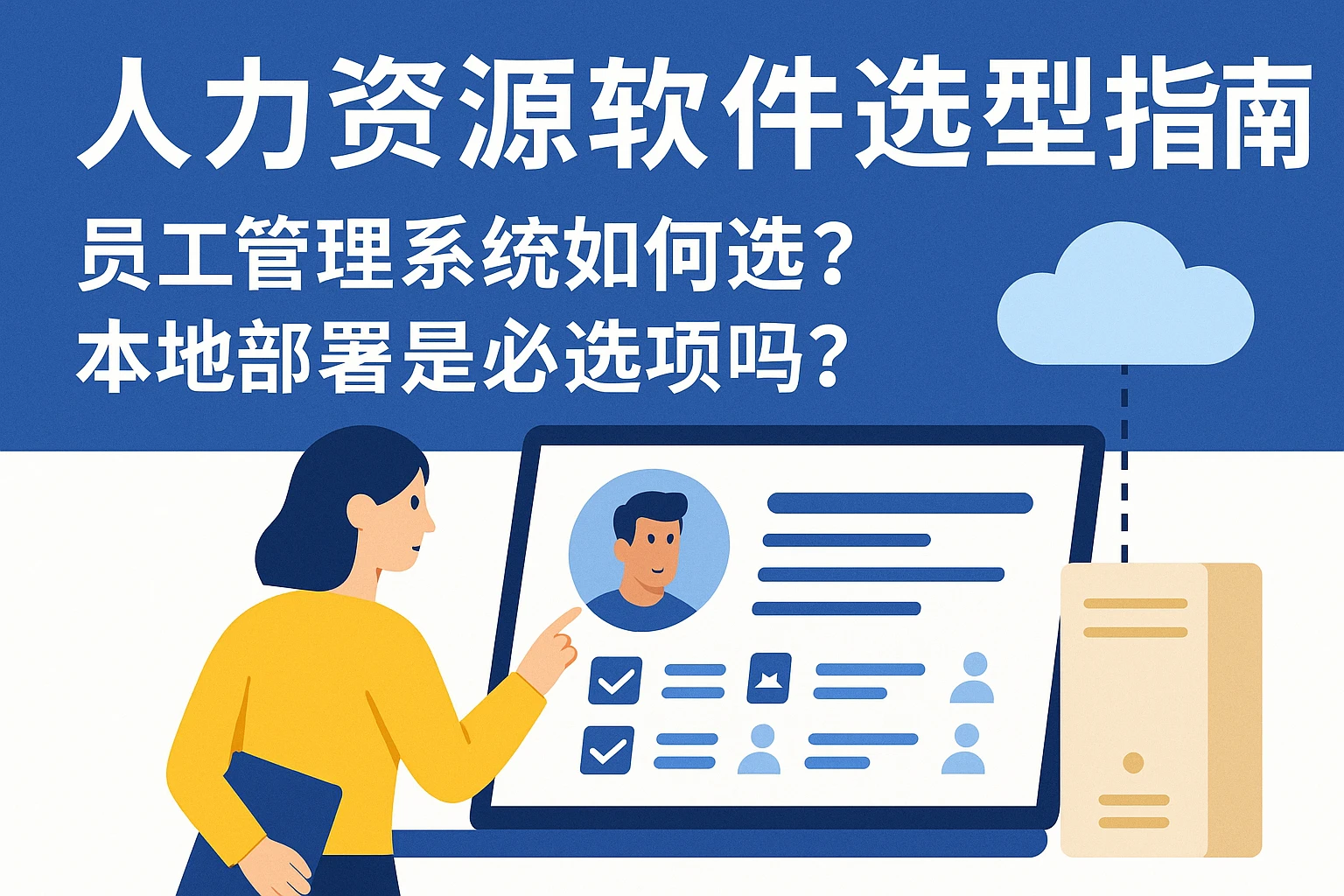 人力资源软件选型指南：员工管理系统如何选？本地部署是必选项吗？