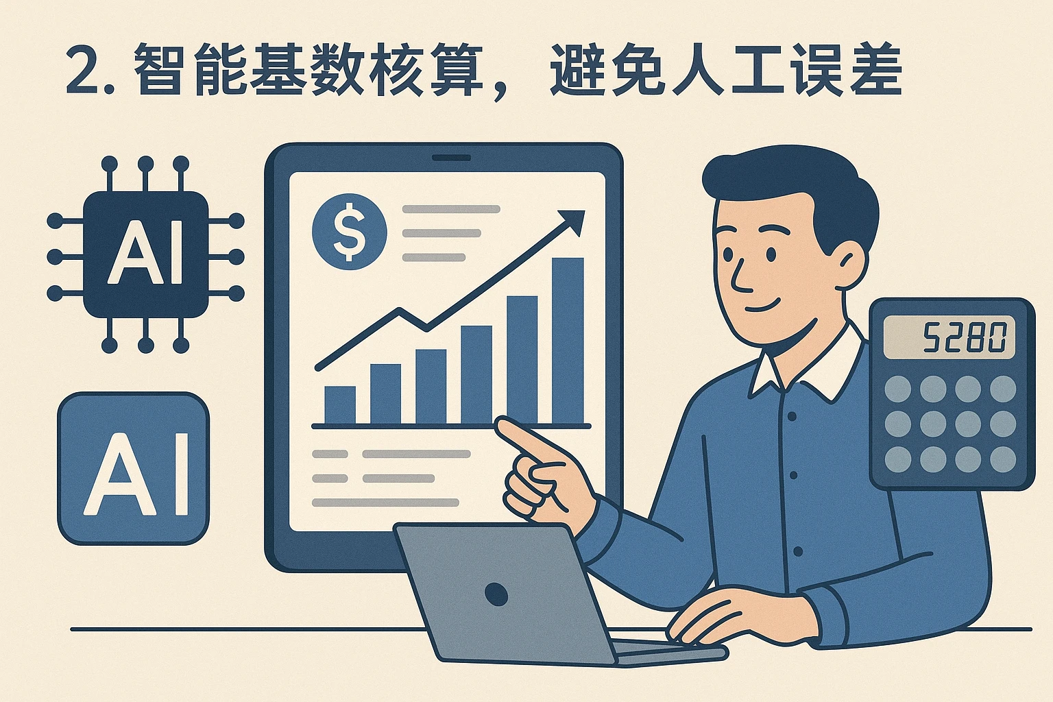 2. 智能基数核算，避免人工误差