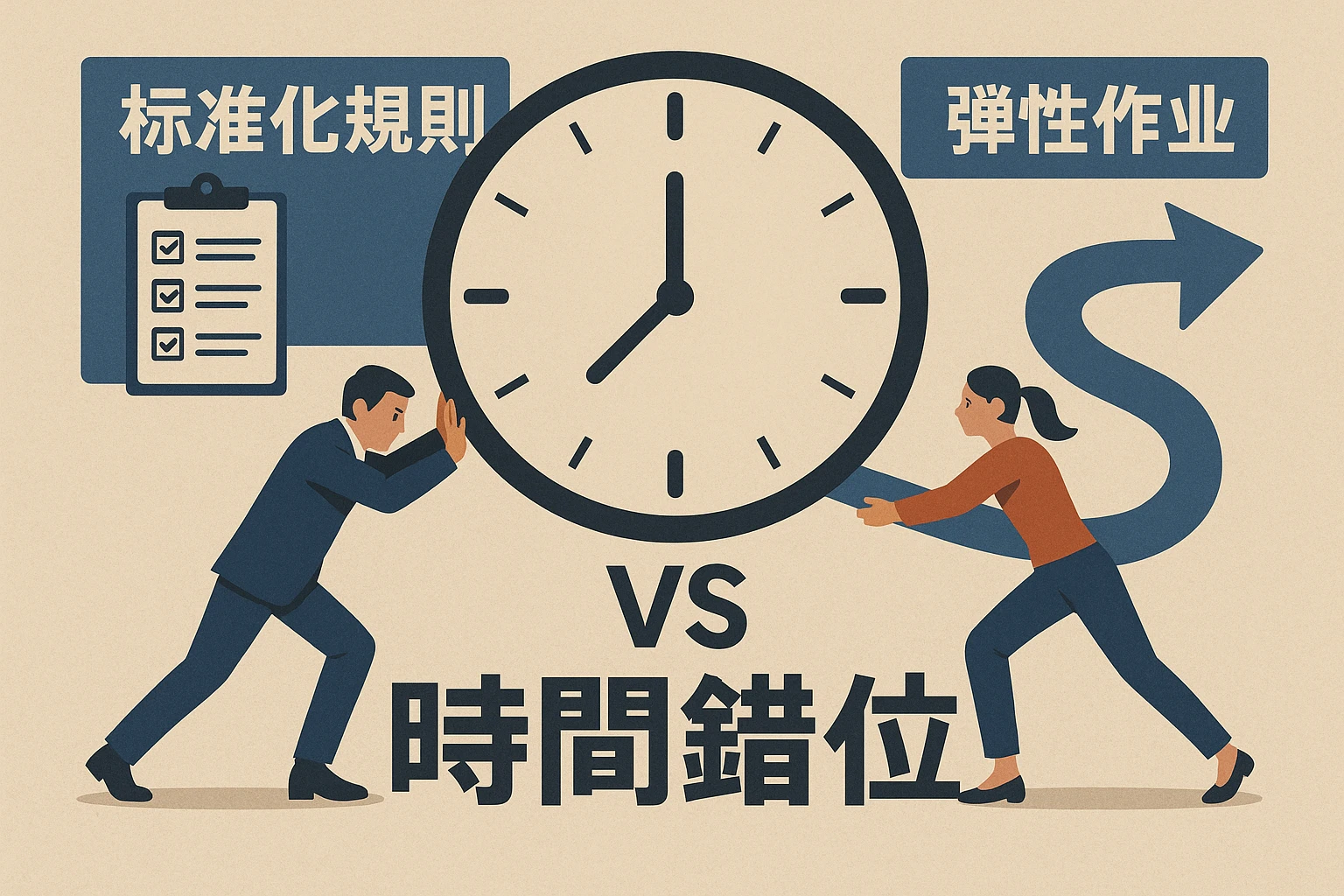 2. 时间错位：「标准化规则」与「弹性作业」的冲突