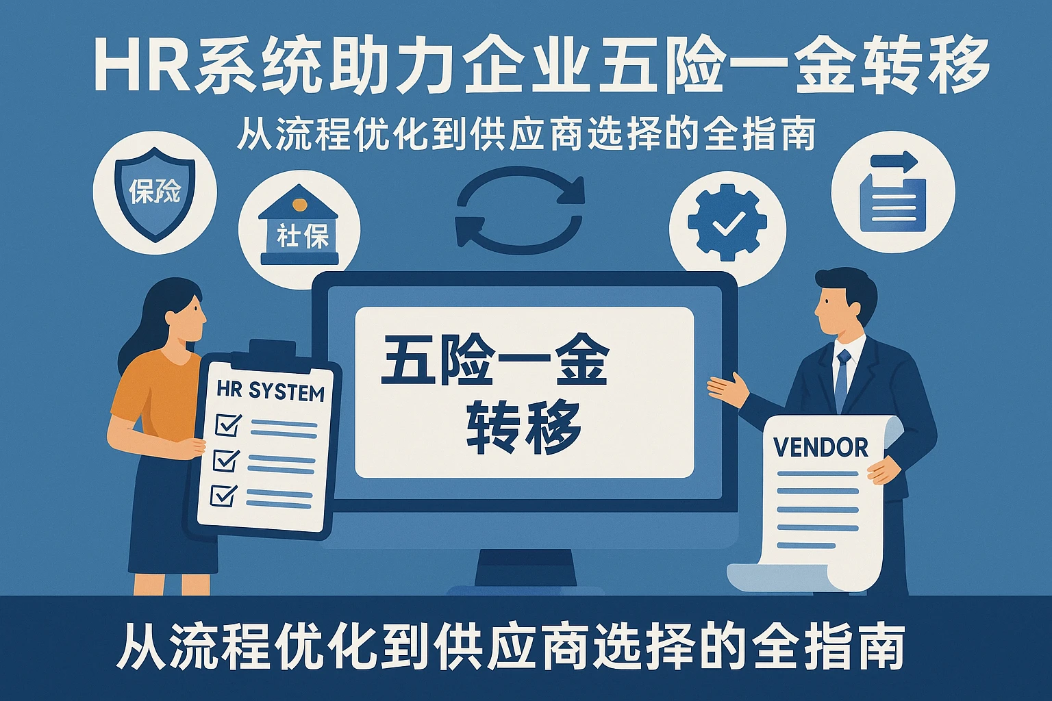 HR系统助力企业五险一金转移：从流程优化到供应商选择的全指南